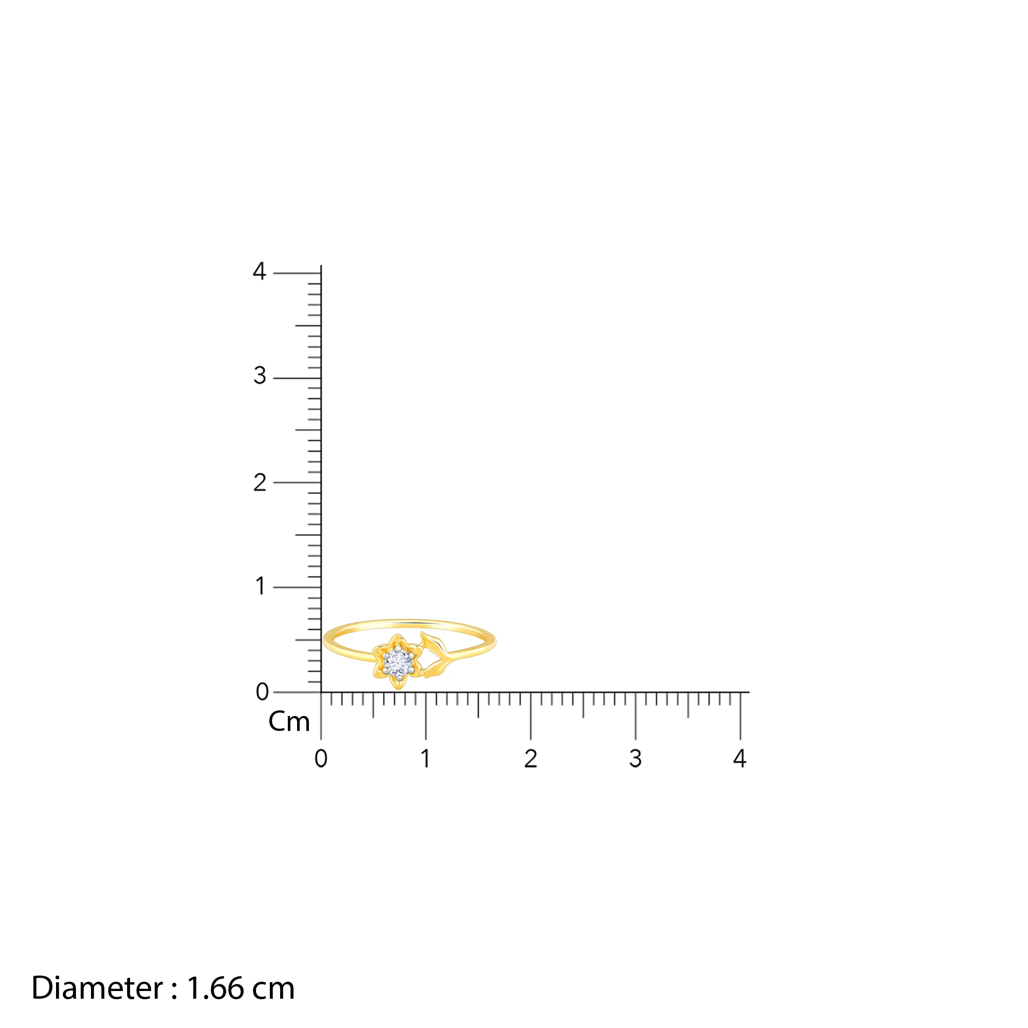 Gold Magnolia Diamond Ring - Image 6