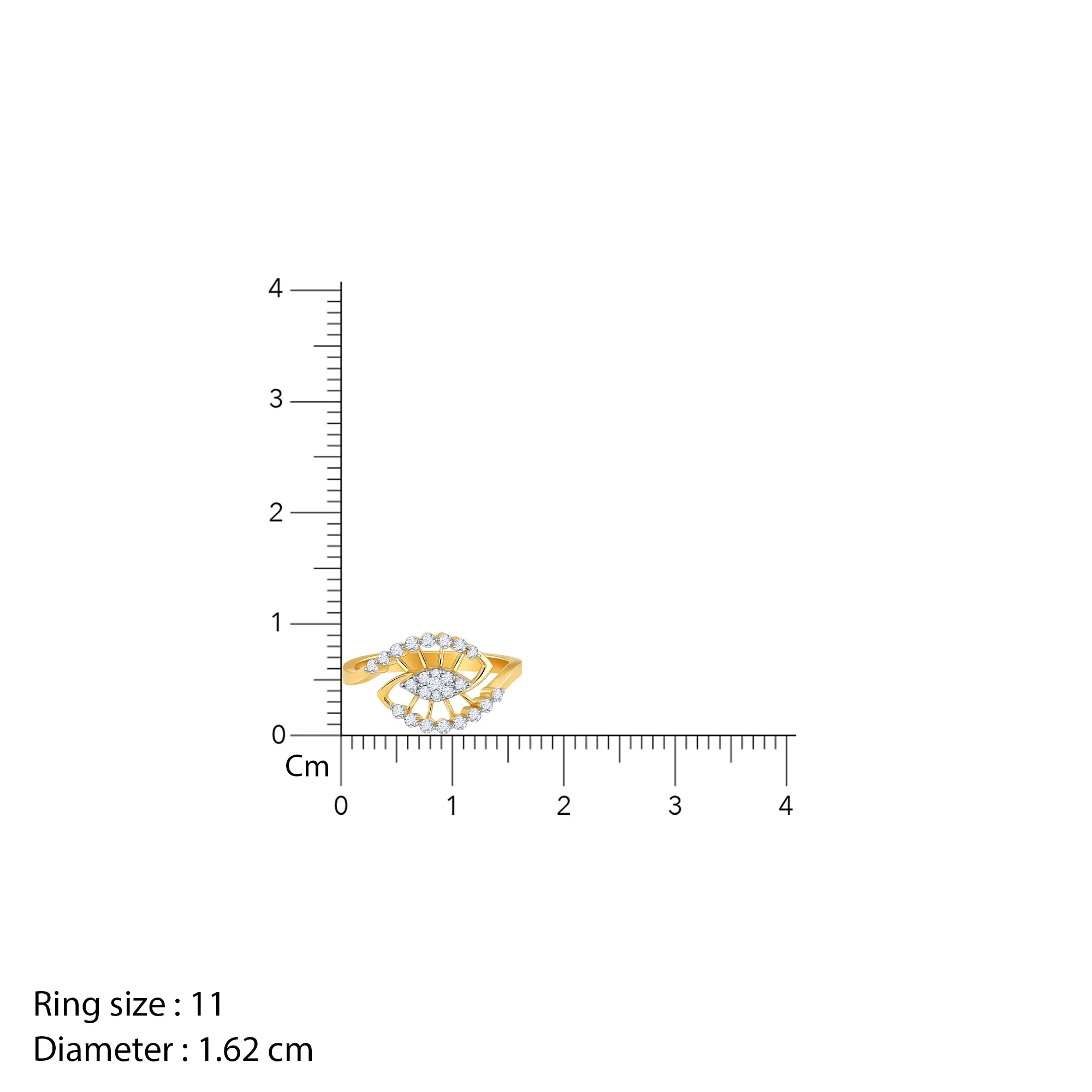 Gold Melifluos Diamond Ring - Image 4