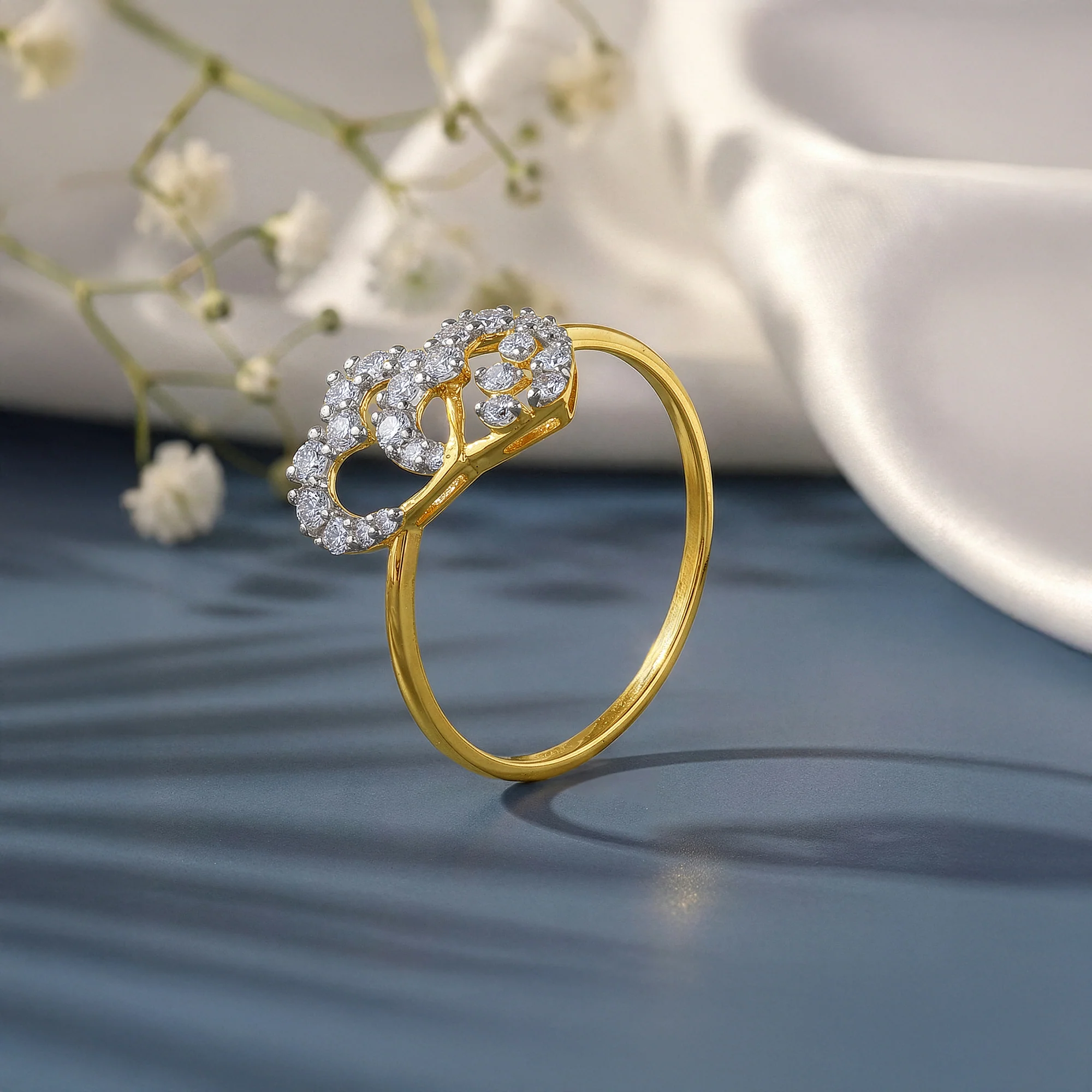 Gold Memorable Love Lab Grown Diamond Ring (Size 12) - Image 2