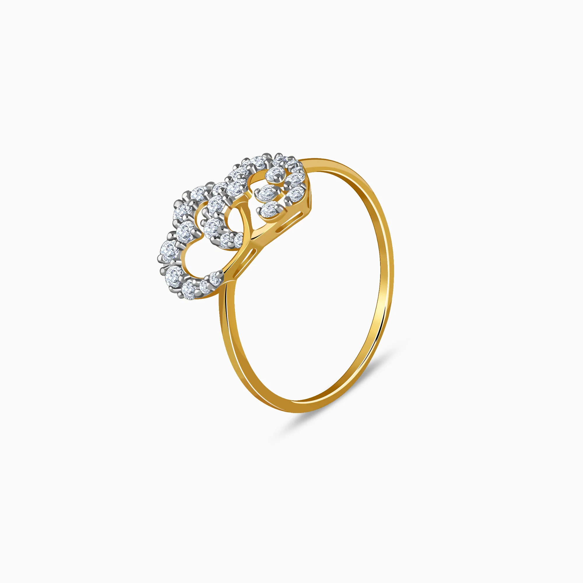 Gold Memorable Love Lab Grown Diamond Ring (Size 12) - Image 4