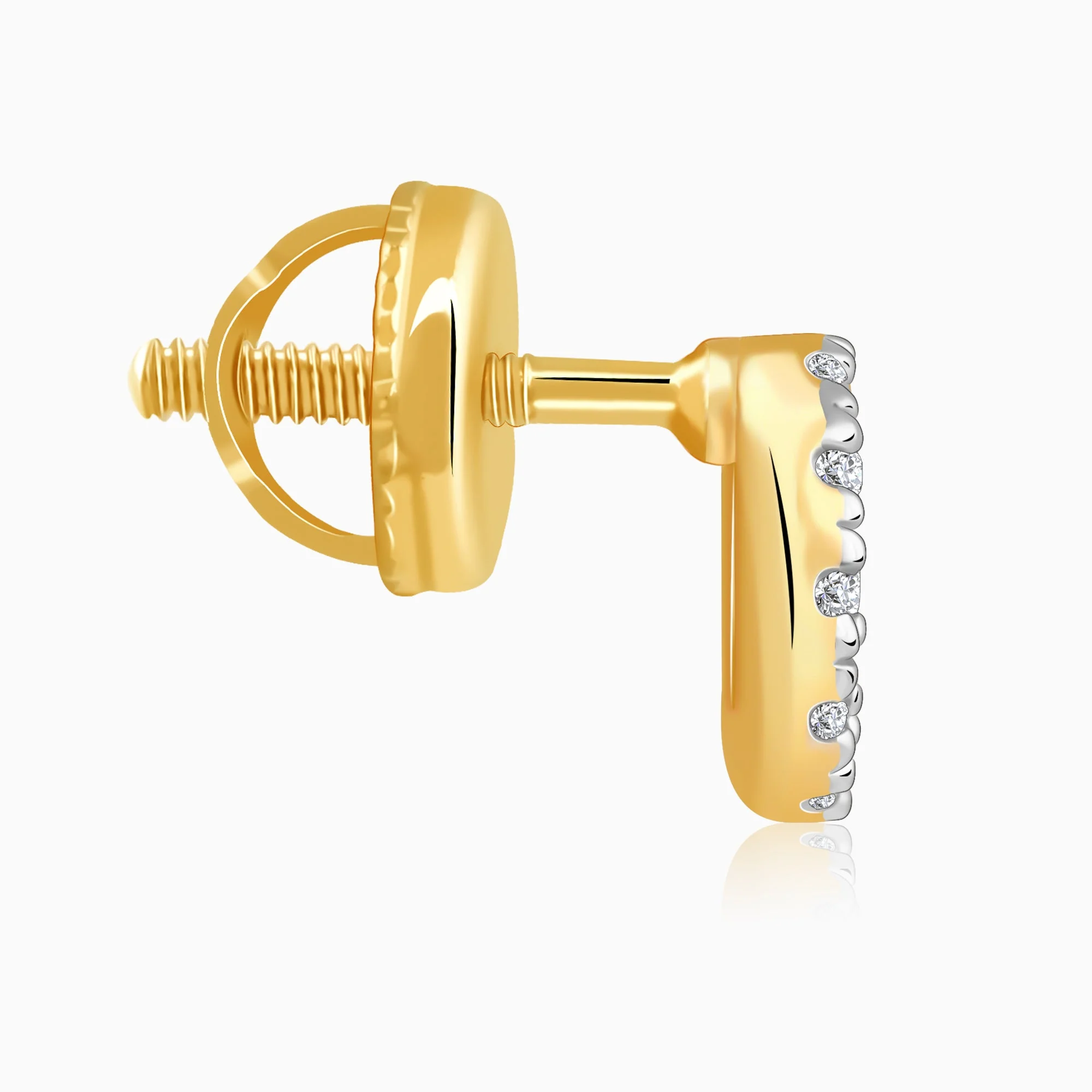 Gold Mini Orbit Lab Grown Diamond Studs - Image 5