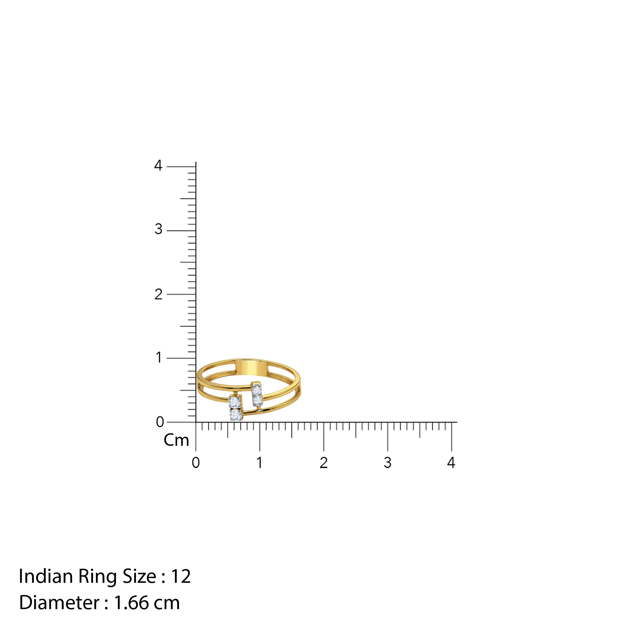 Gold Museworthy Lab Grown Diamond Ring (Size 12) - Image 5