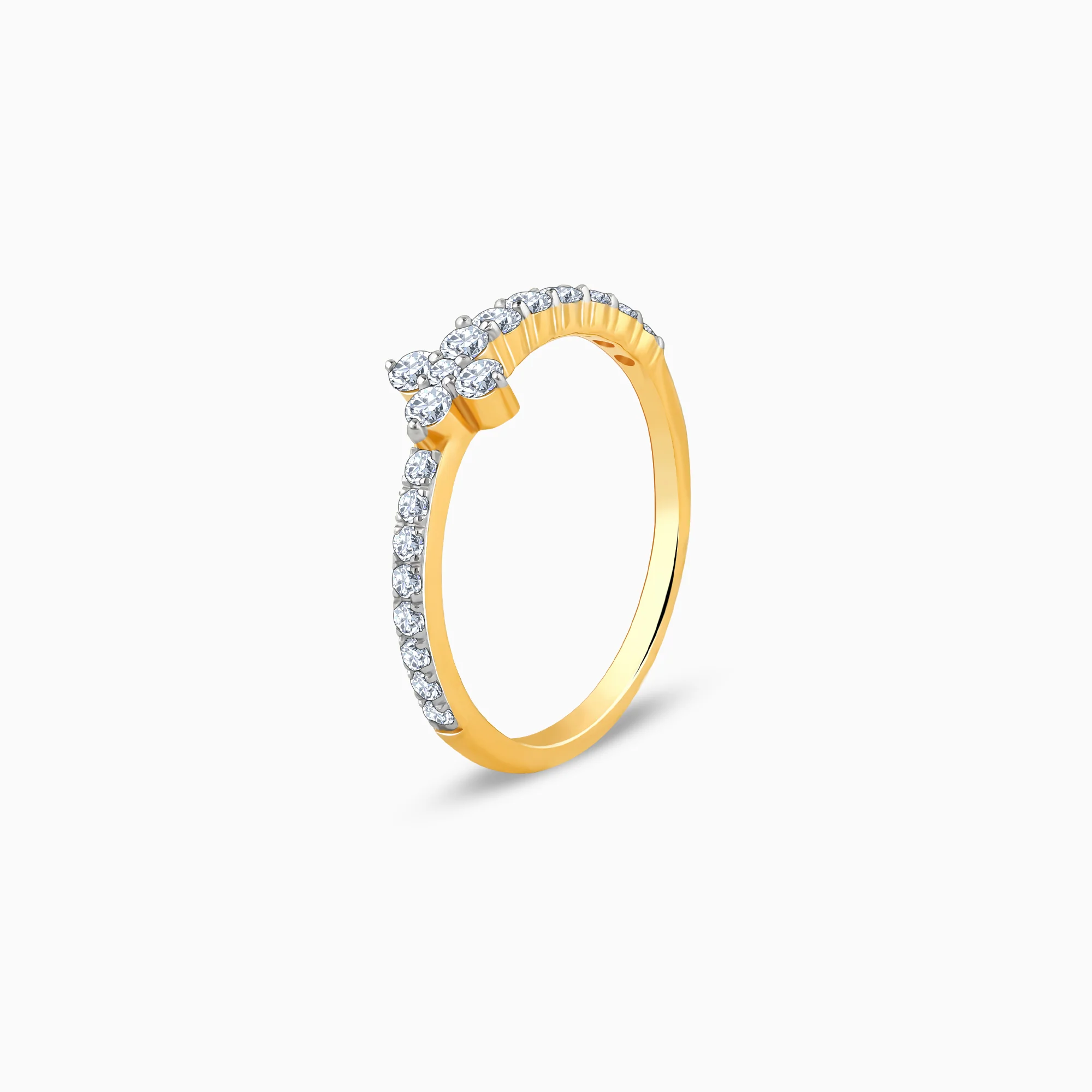 Gold My Forever Tiara Lab Grown Diamond Ring - Image 4