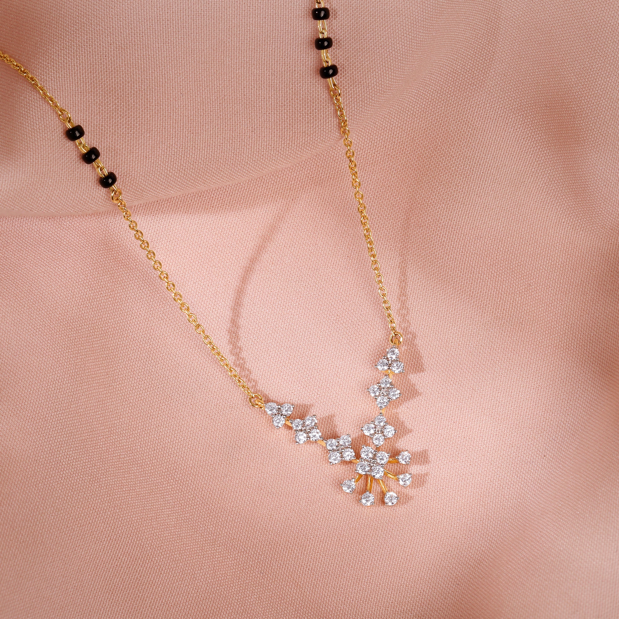 Gold Nethra Lab Grown Diamond Mangalsutra - Image 2