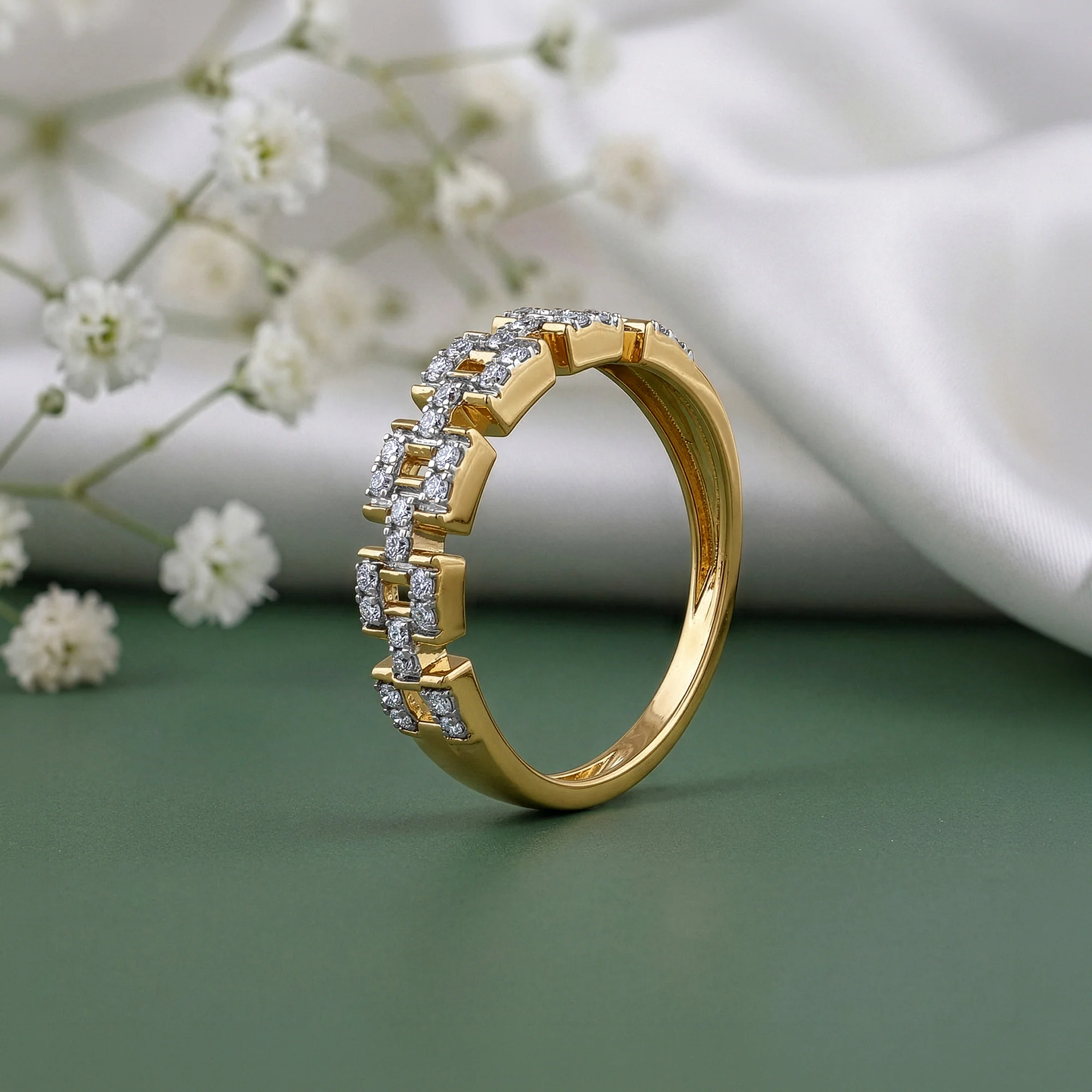 Gold Nexus Lab Grown Diamond Ring (Size 12) - Image 2