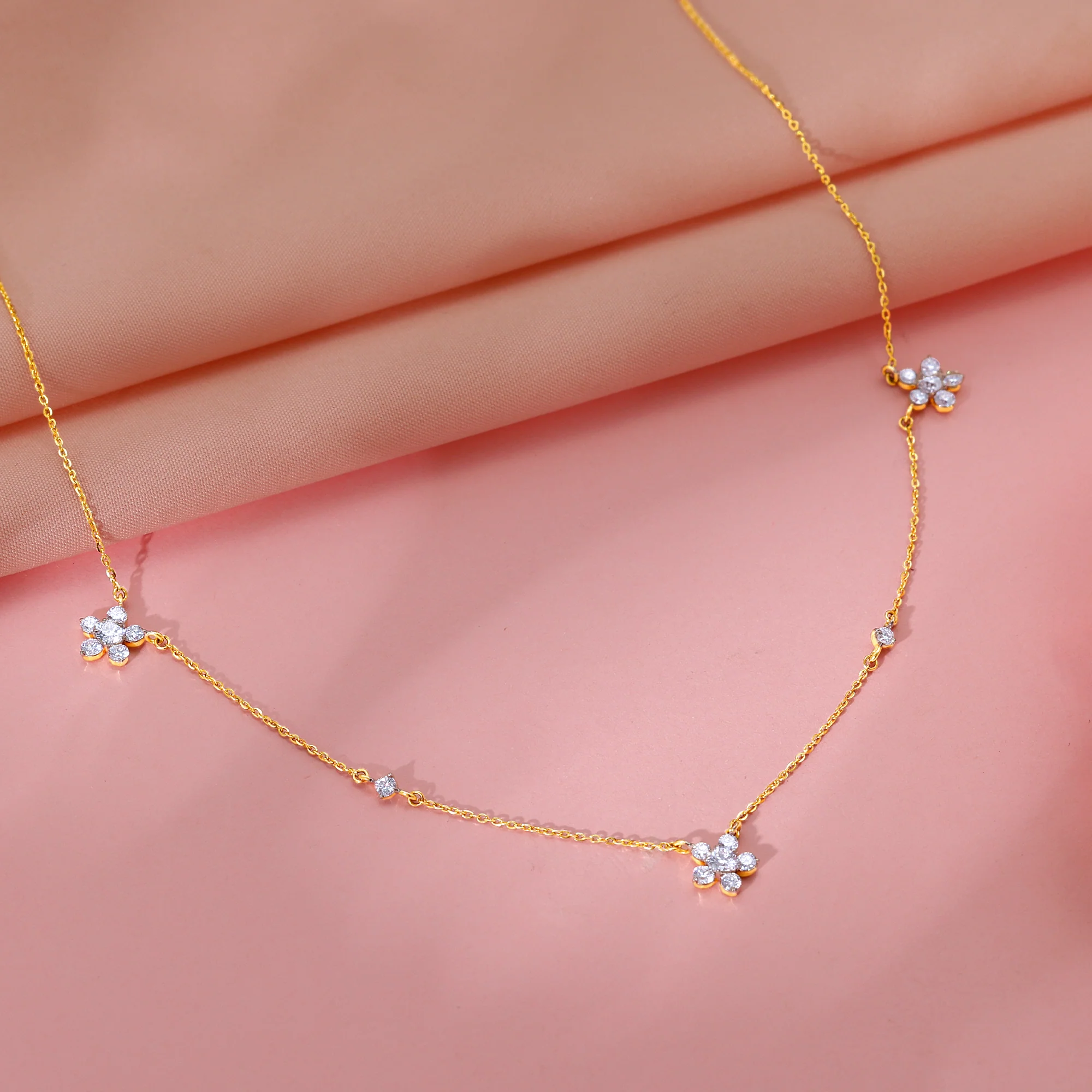 Gold Novae Diamond Necklace - Image 2