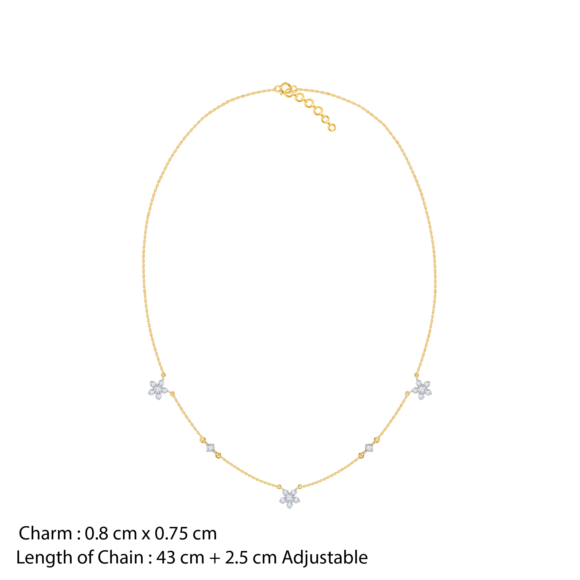 Gold Novae Diamond Necklace - Image 5