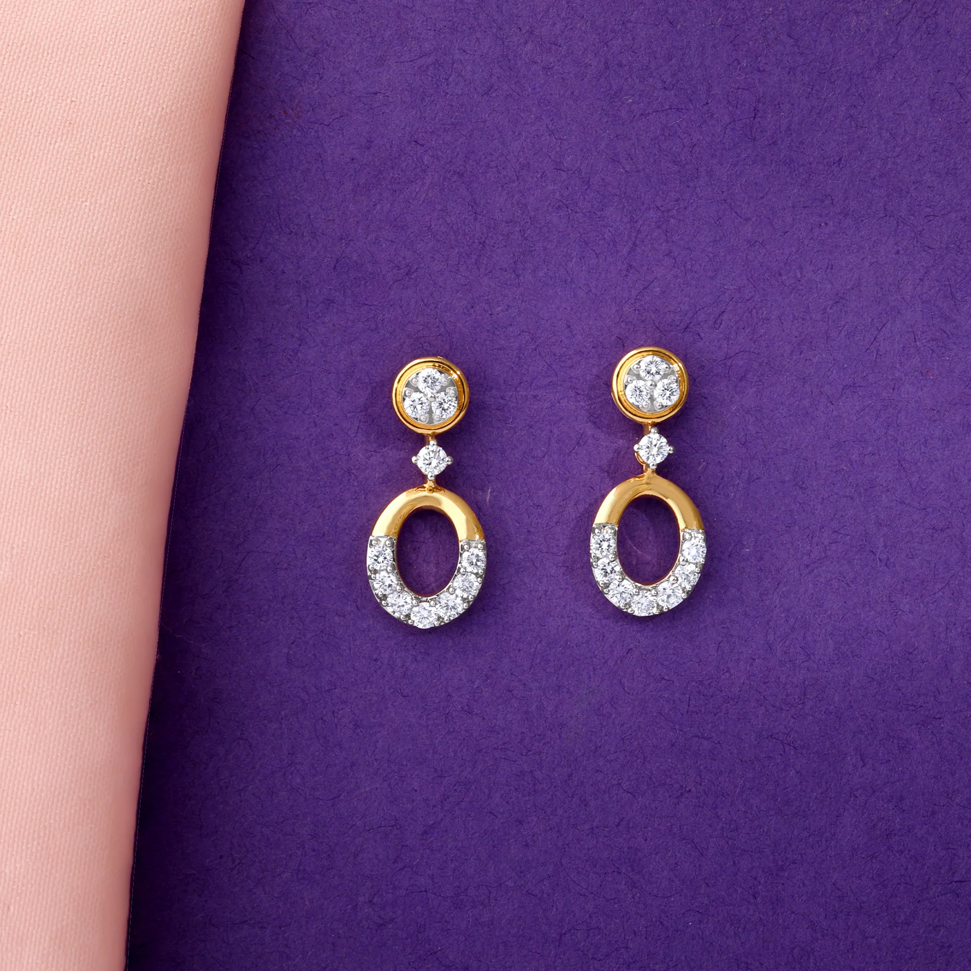 Gold Orb of Grace Lab Grown Diamond Earrings - Image 2