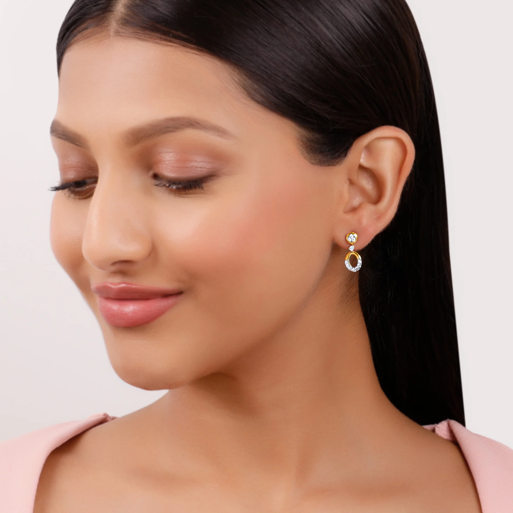 Gold Orb of Grace Lab Grown Diamond Earrings - Image 3