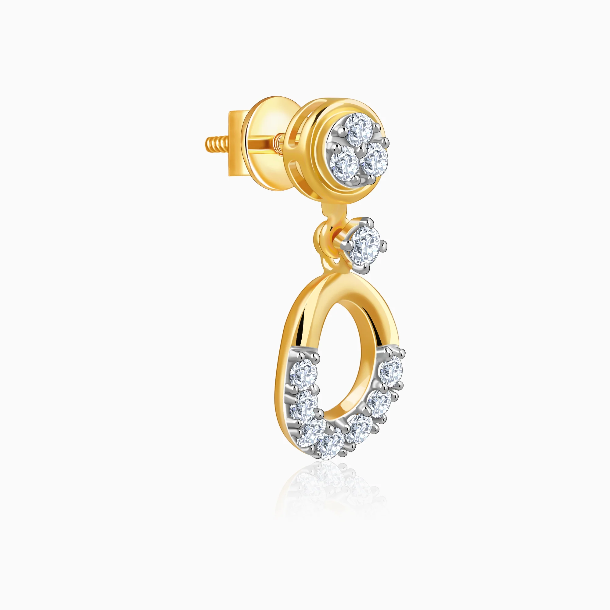 Gold Orb of Grace Lab Grown Diamond Earrings - Image 4