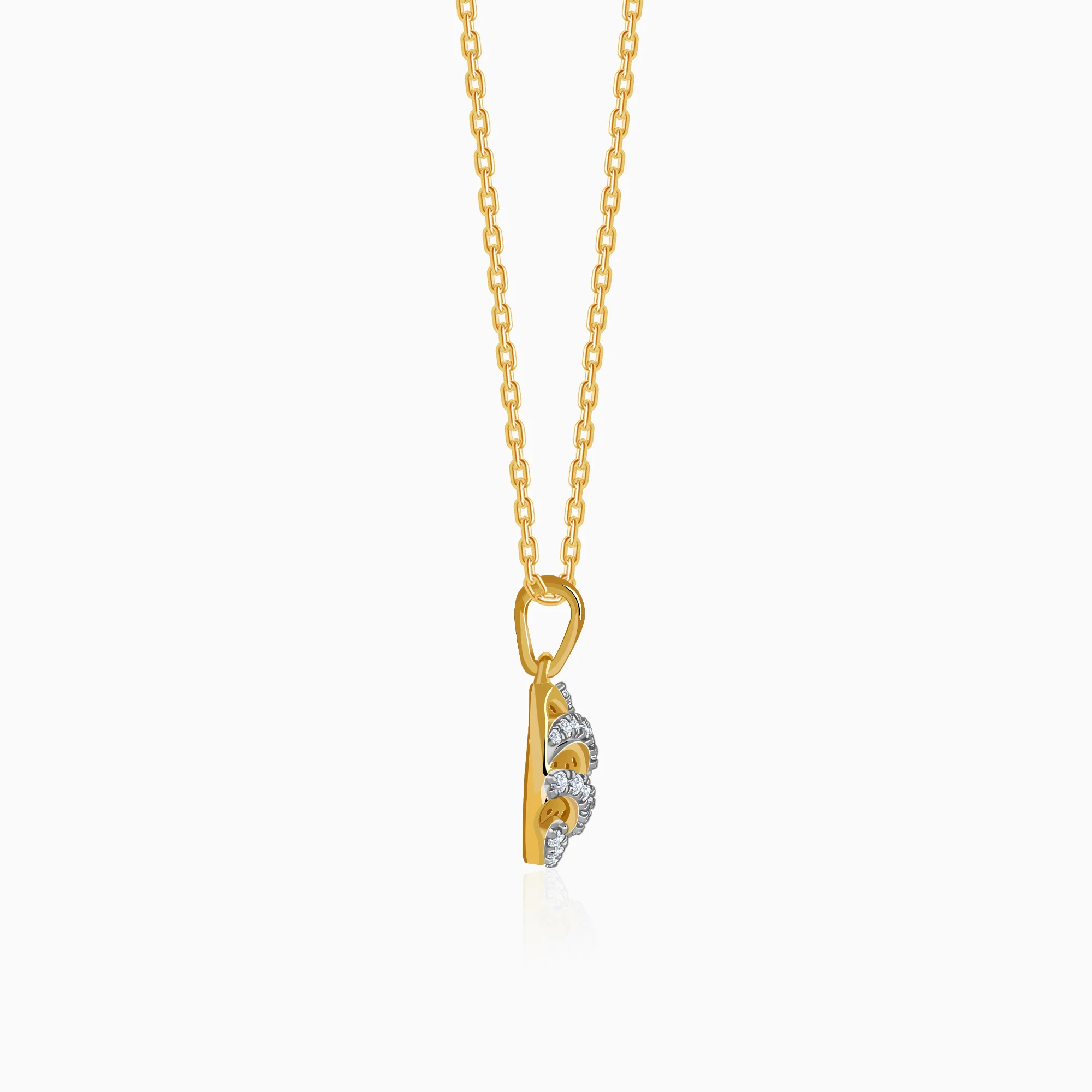 Gold Orbelle Lab Grown Diamond Pendant - Image 5