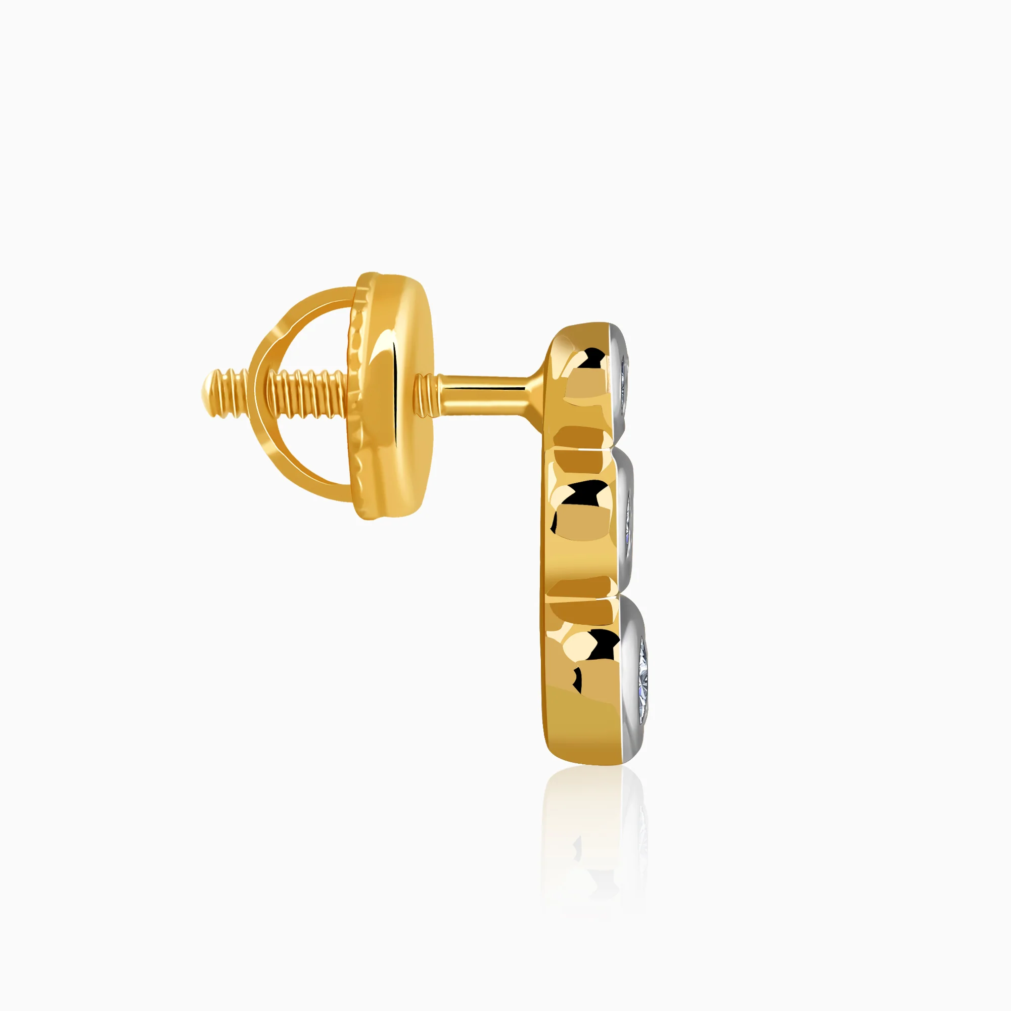 Gold Orvya Lab Grown Diamond Earrings - Image 5