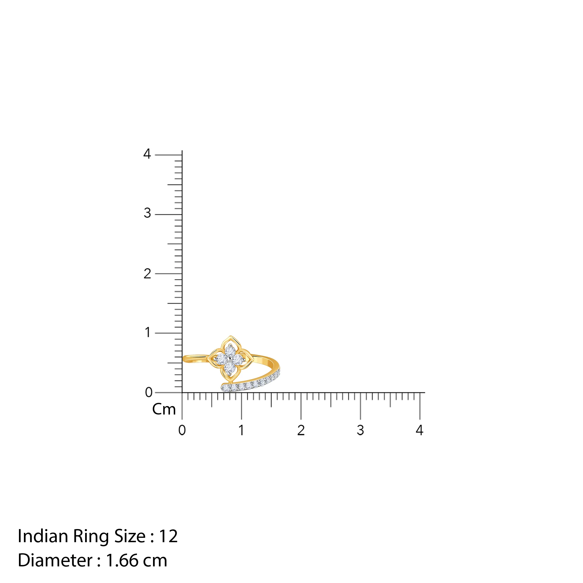 Gold Petal Spirit Lab Grown Diamond Ring - Image 6