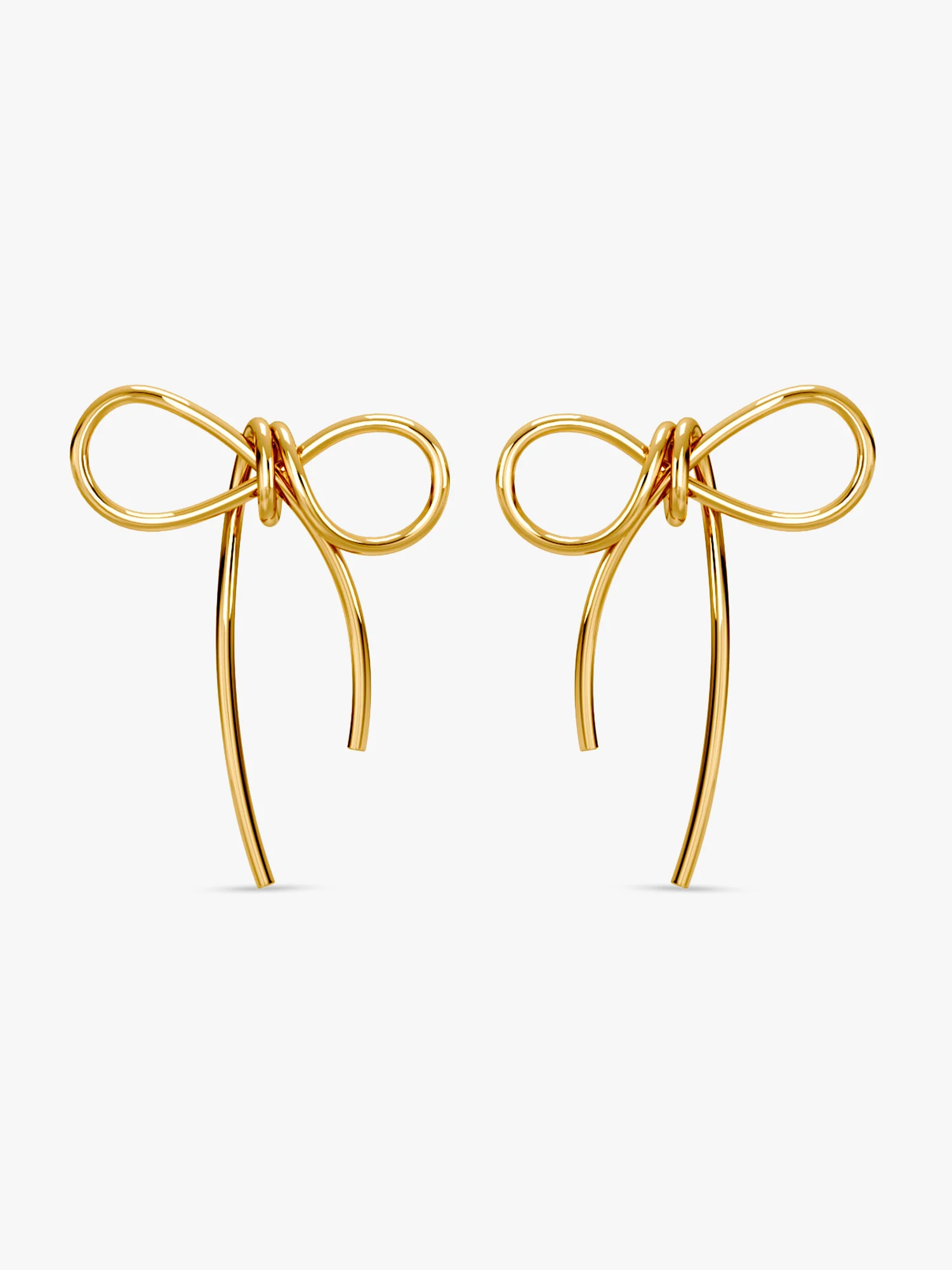 Gold Plated Coquette Earrings - Image 4
