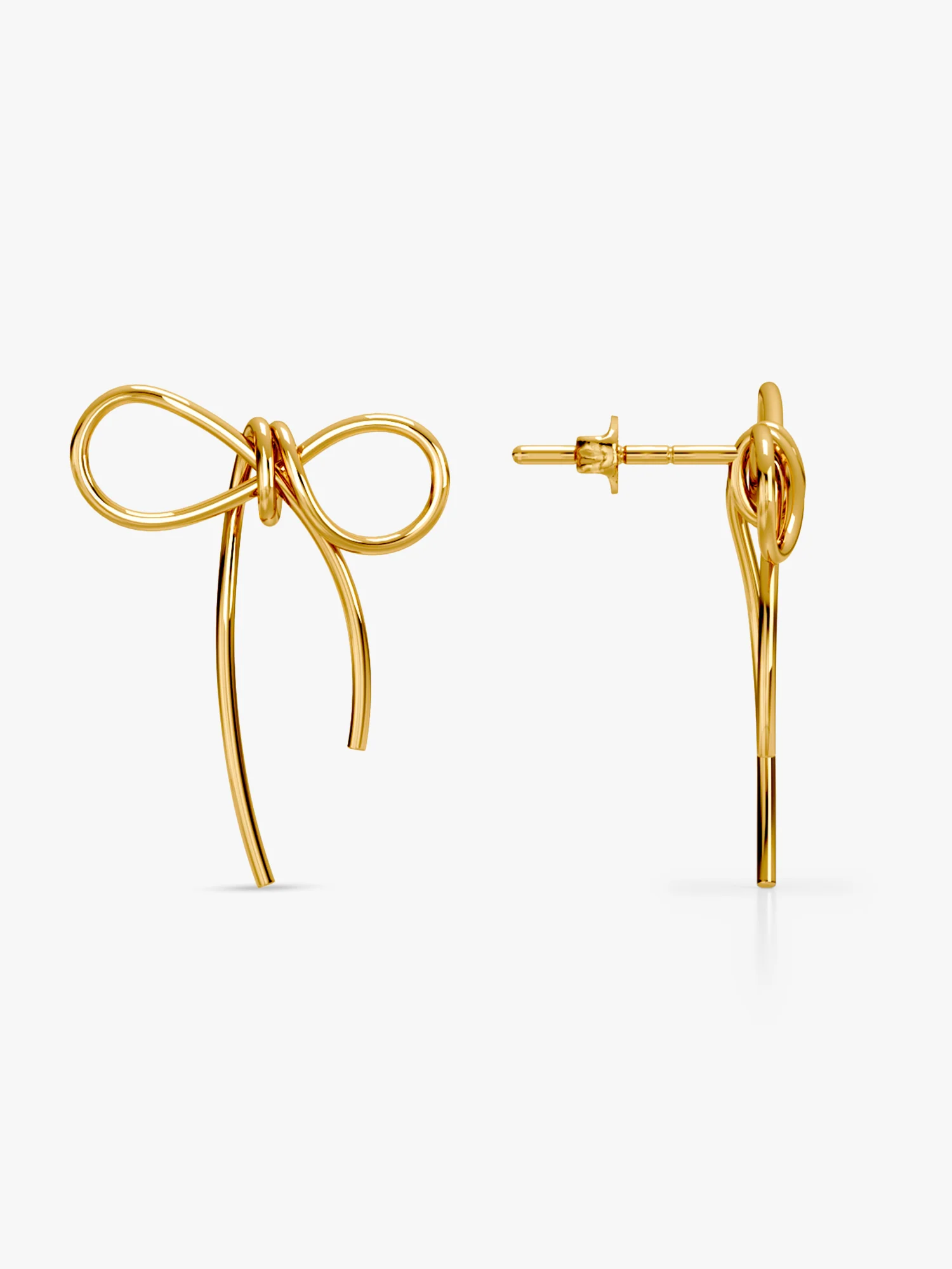 Gold Plated Coquette Earrings - Image 5