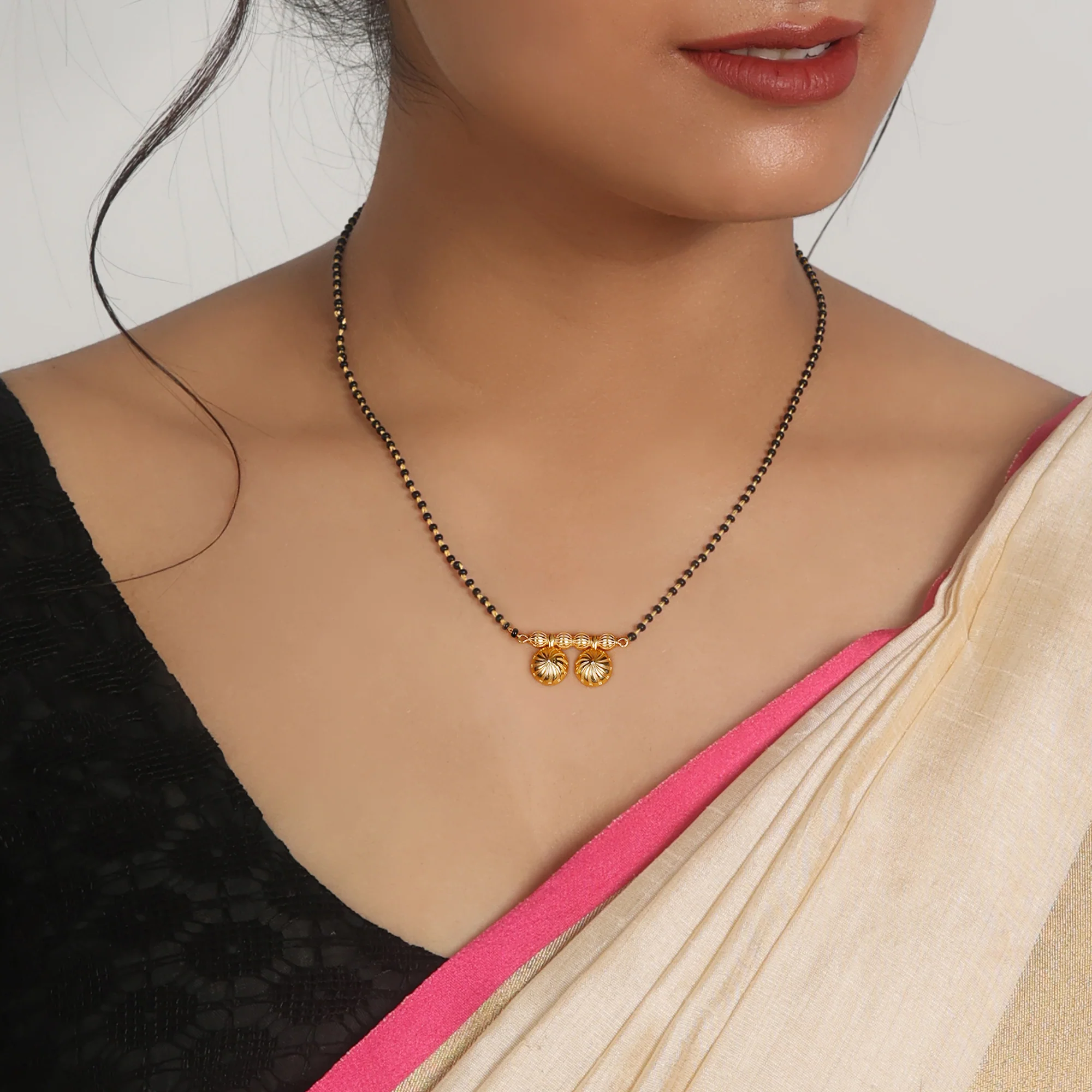 Golden Menka Mangalsutra - Image 3