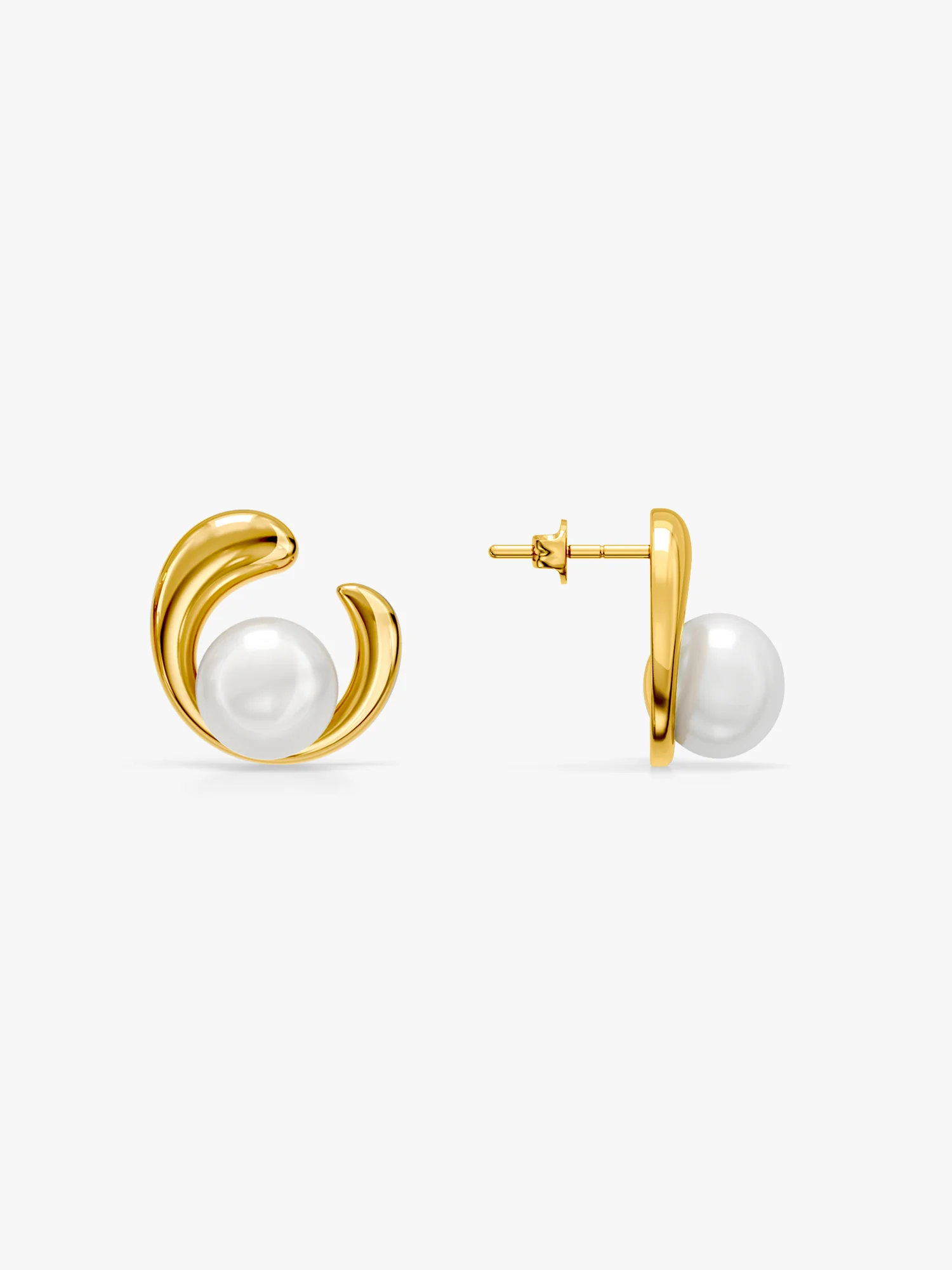 Gold Plated Moon Mood Earrings - Image 5