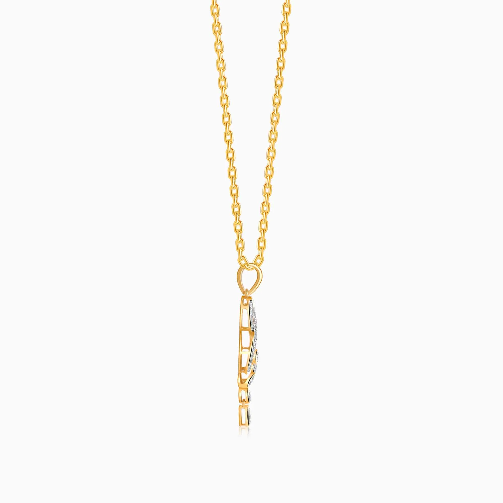 Gold Precious Infinity Lab Grown Diamond Pendant - Image 5