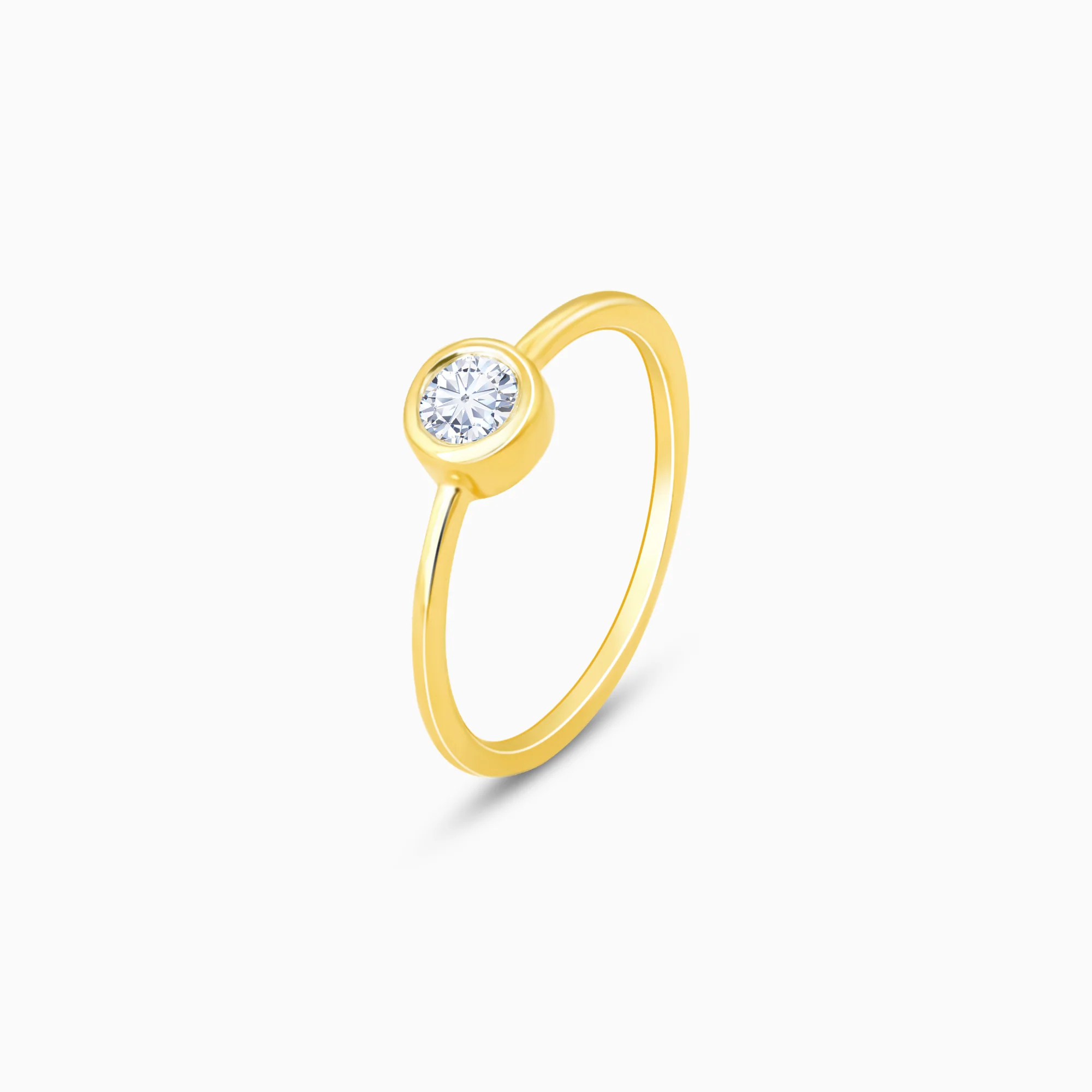 Gold Cherished Love Solitaire Diamond Ring - Image 5