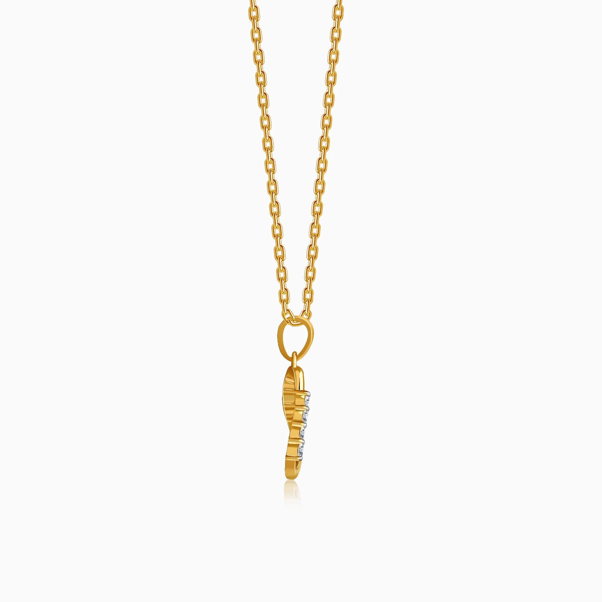 Gold Prism Muse Lab Grown Diamond Pendant - Image 5