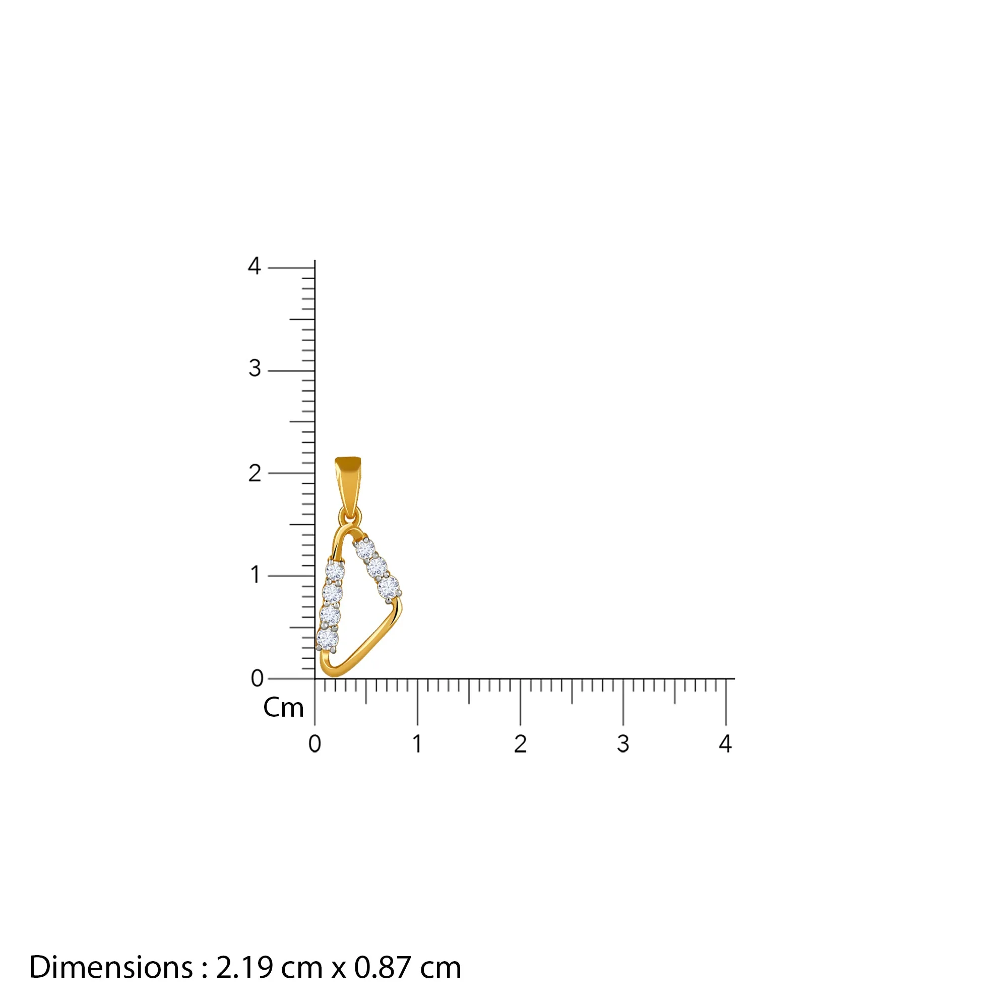 Gold Prism Muse Lab Grown Diamond Pendant - Image 6