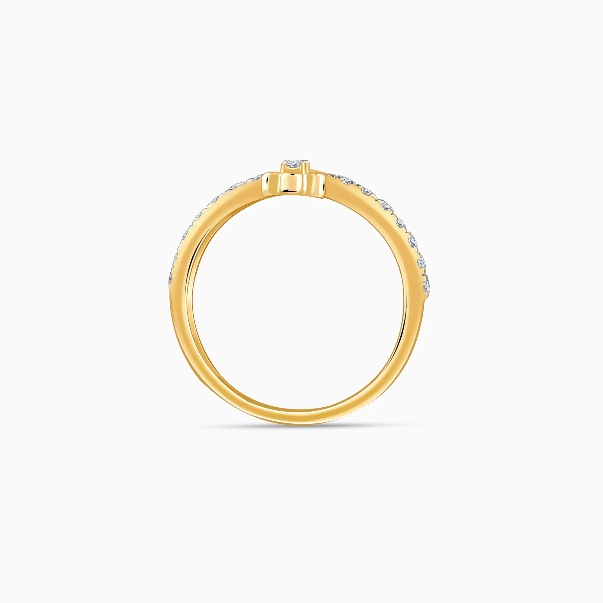 Gold Prong Lab Grown Diamond Ring - Image 5