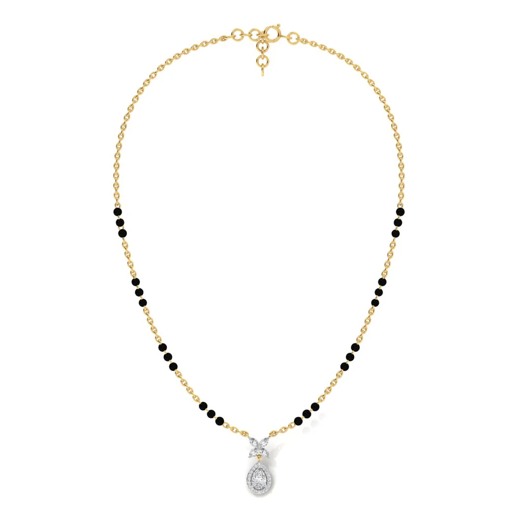Gold Radhika Diamond Mangalsutra - Image 4