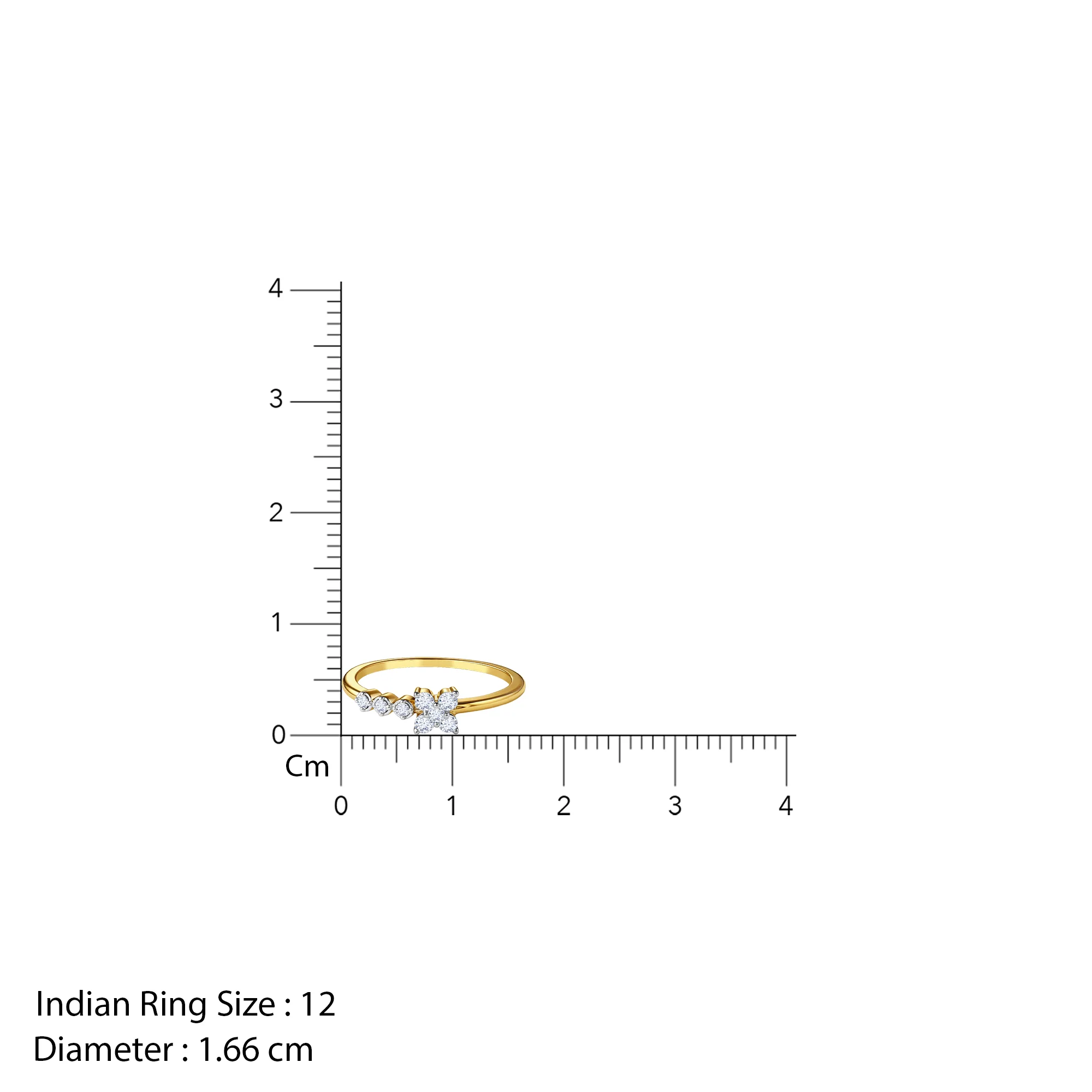 Gold Radiant Petaline Lab Grown Diamond Ring (Size 12) - Image 5