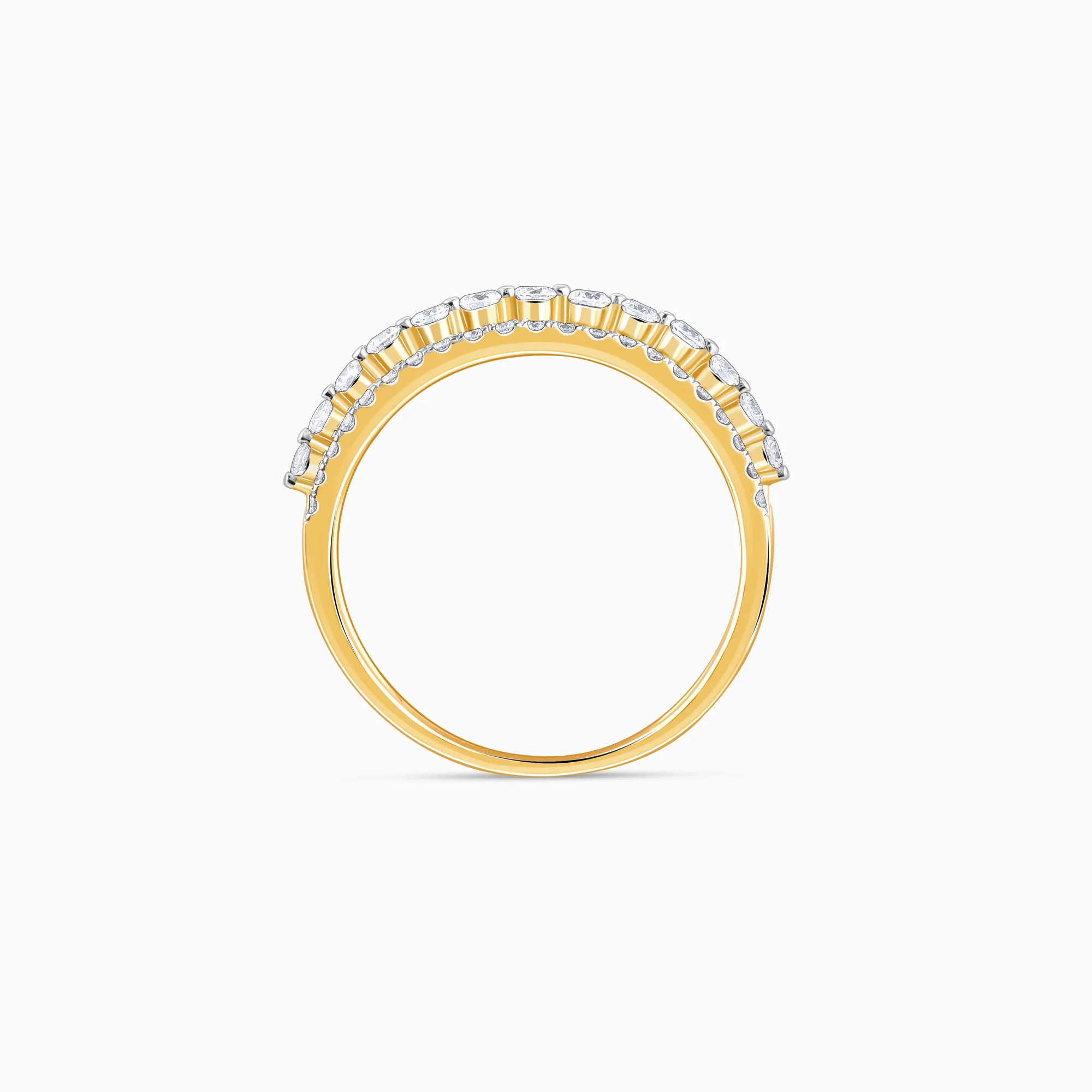 Gold Radiant Unity Diamond Ring - Image 5