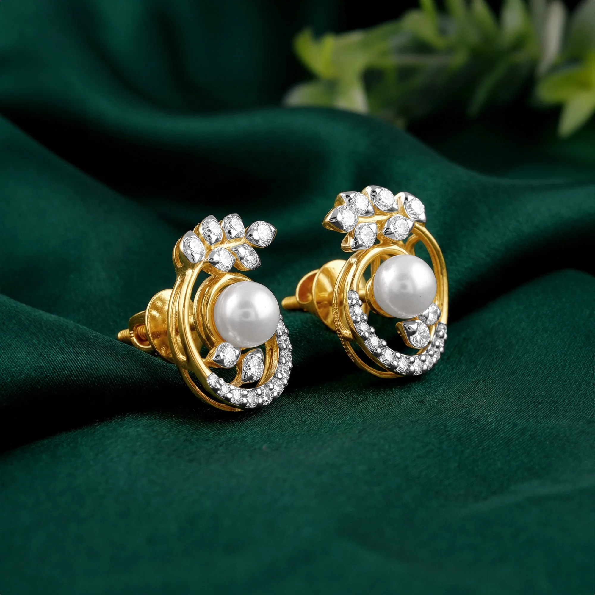 Gold Rayo Lab Grown Diamond Studs - Image 2