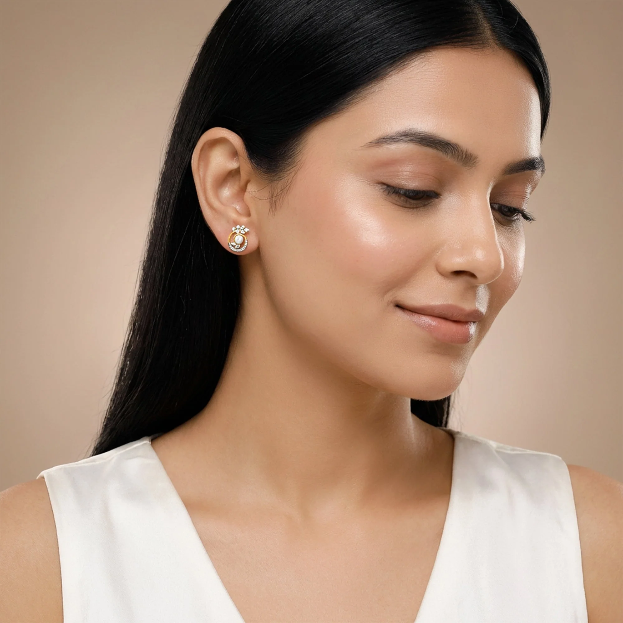 Gold Rayo Lab Grown Diamond Studs - Image 3