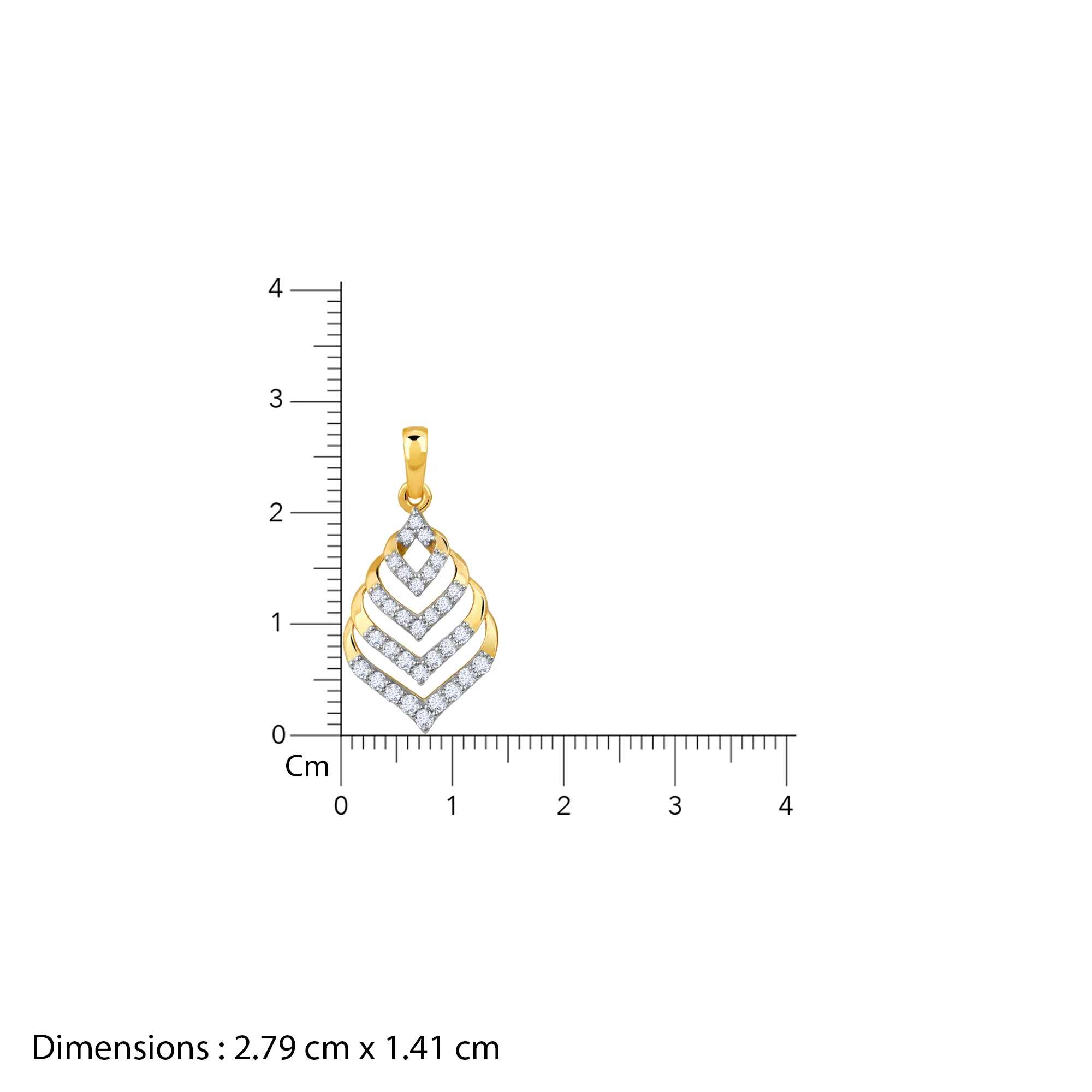 Gold Regal Lab Grown Diamond Pendant - Image 6
