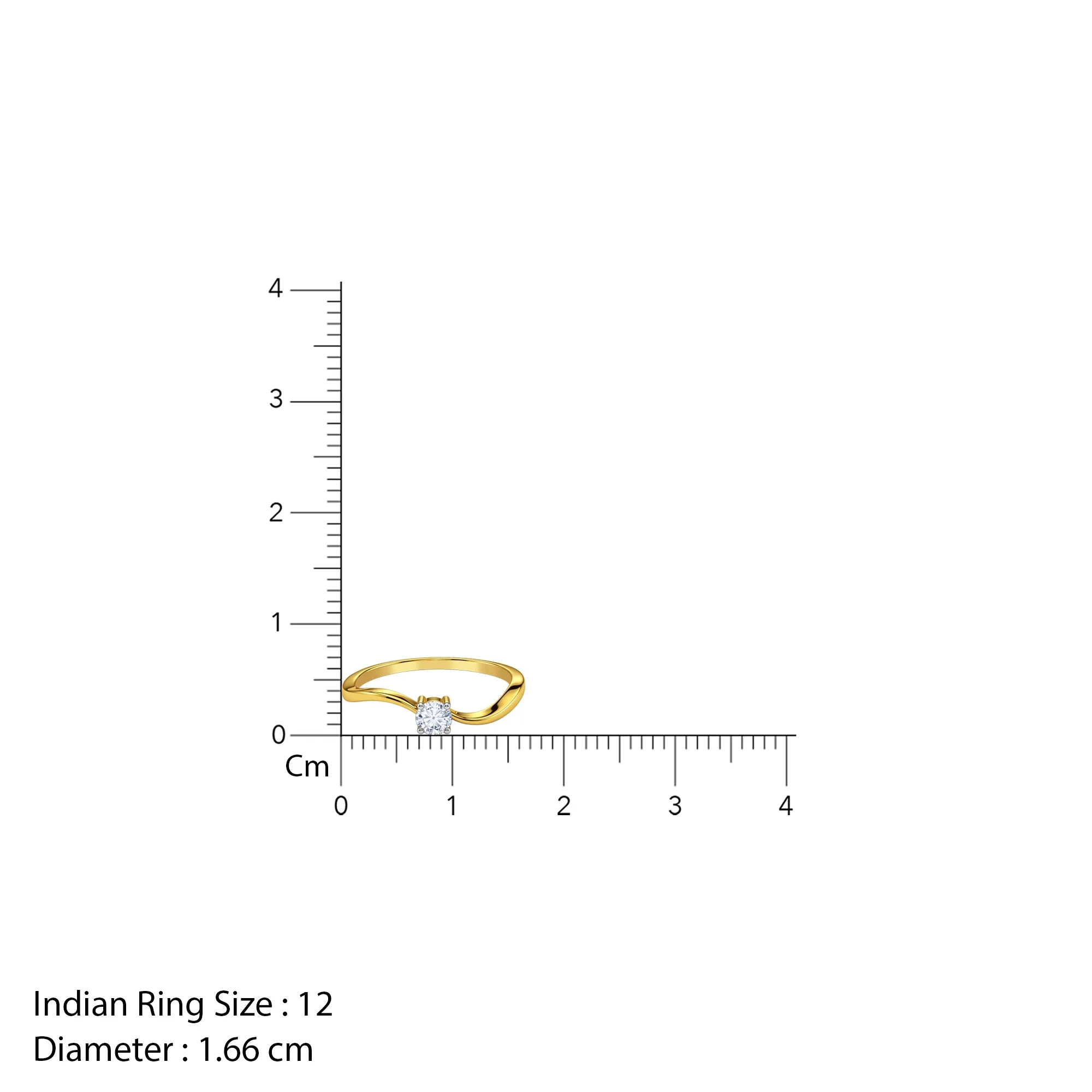 Gold Regal Lab Grown Diamond Ring (Size 12) - Image 5