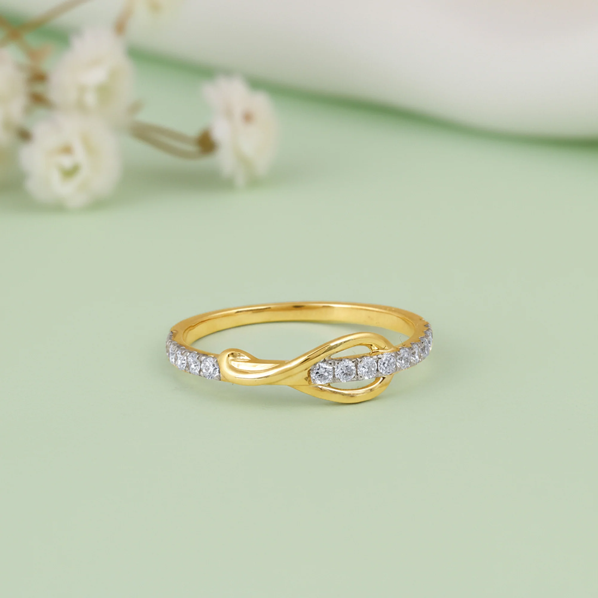 Gold Regal Rise Lab Grown Diamond Ring - Image 2