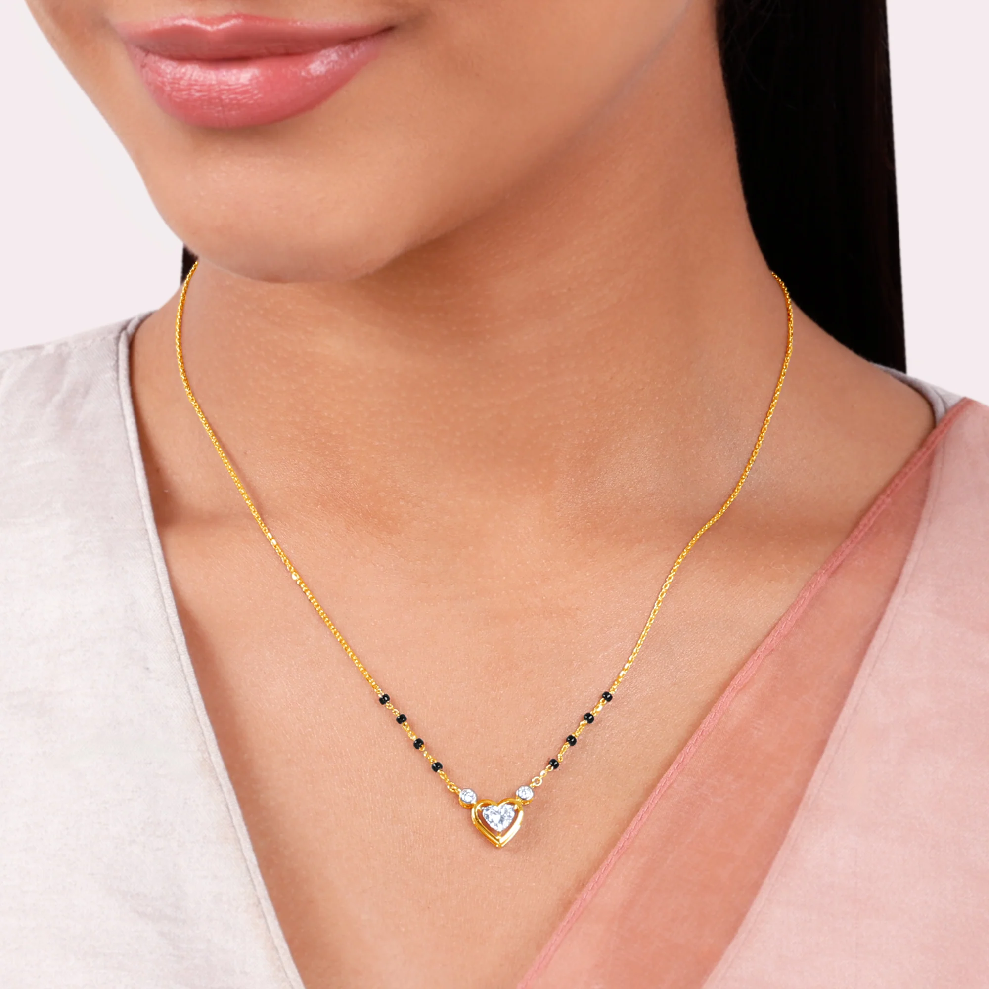 Gold Sacred Nuptials Lab Grown Diamond Mangalsutra - Image 3