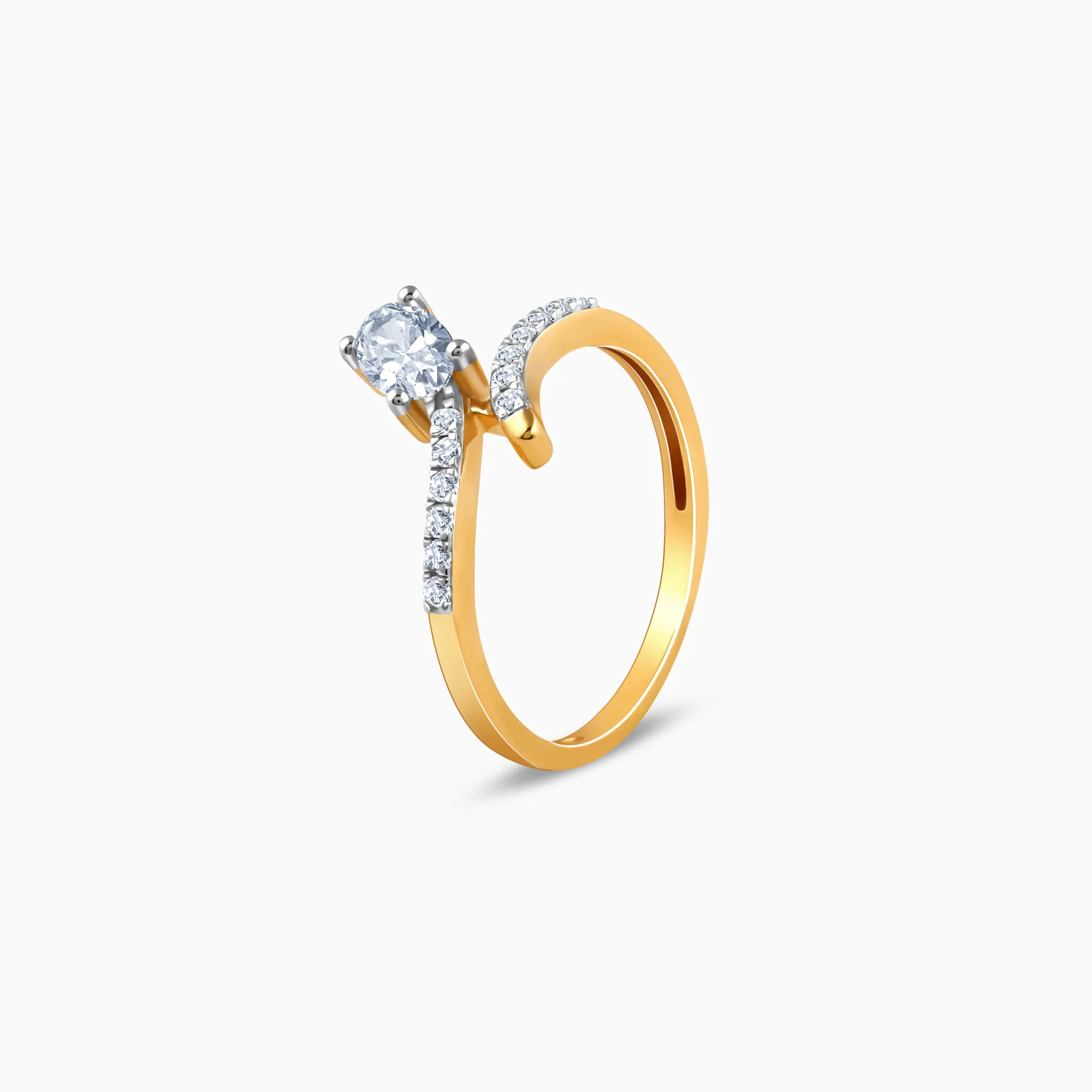 Gold Selene Lab Grown Diamond Solitaire Ring - Image 4