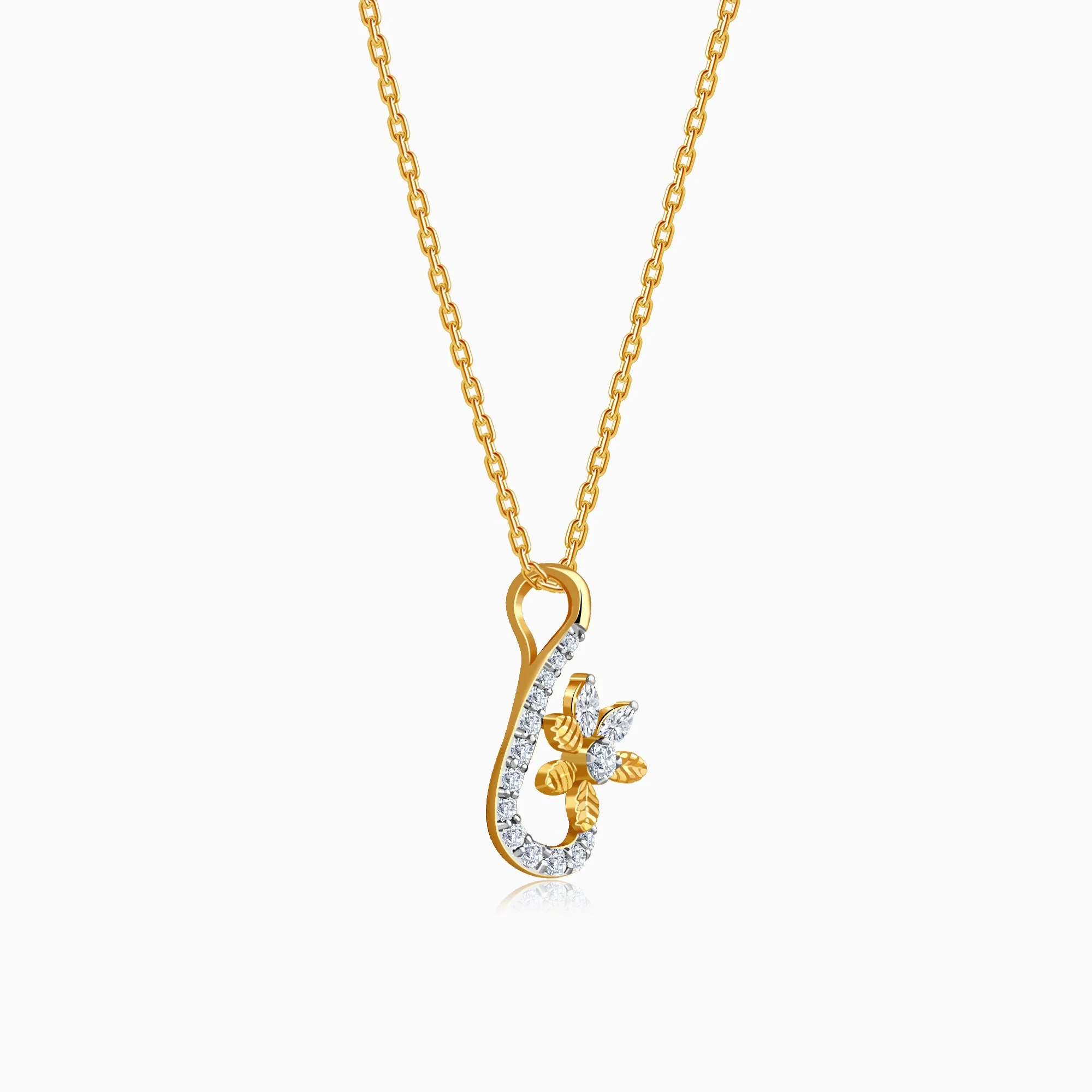 Gold Serein Spark Lab Grown Diamond Pendant - Image 4