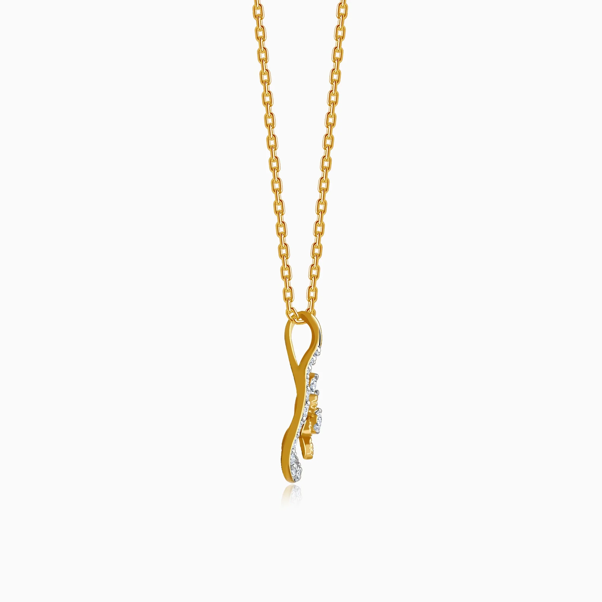 Gold Serein Spark Lab Grown Diamond Pendant - Image 5