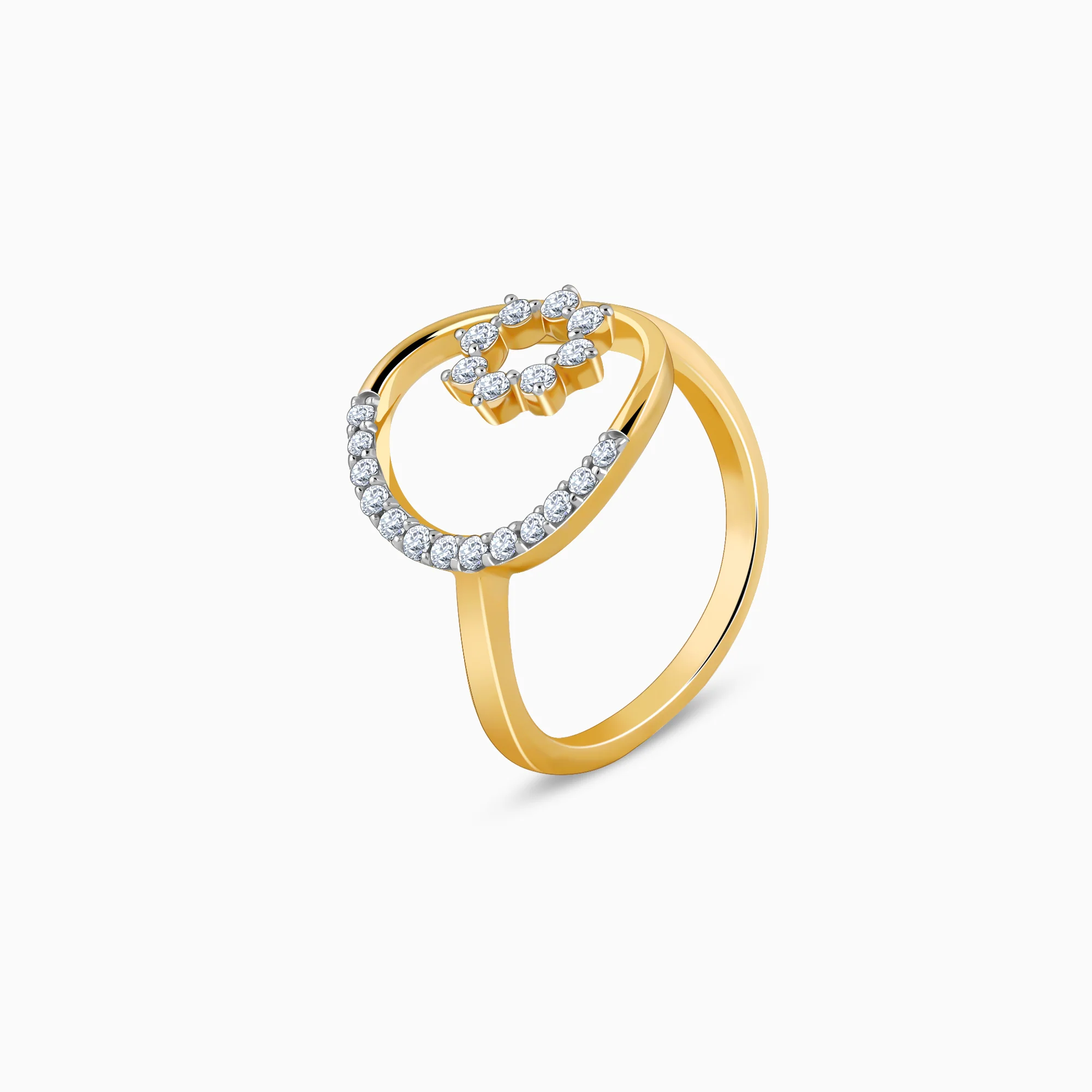 Gold Serene Flora Diamond Ring - Image 4