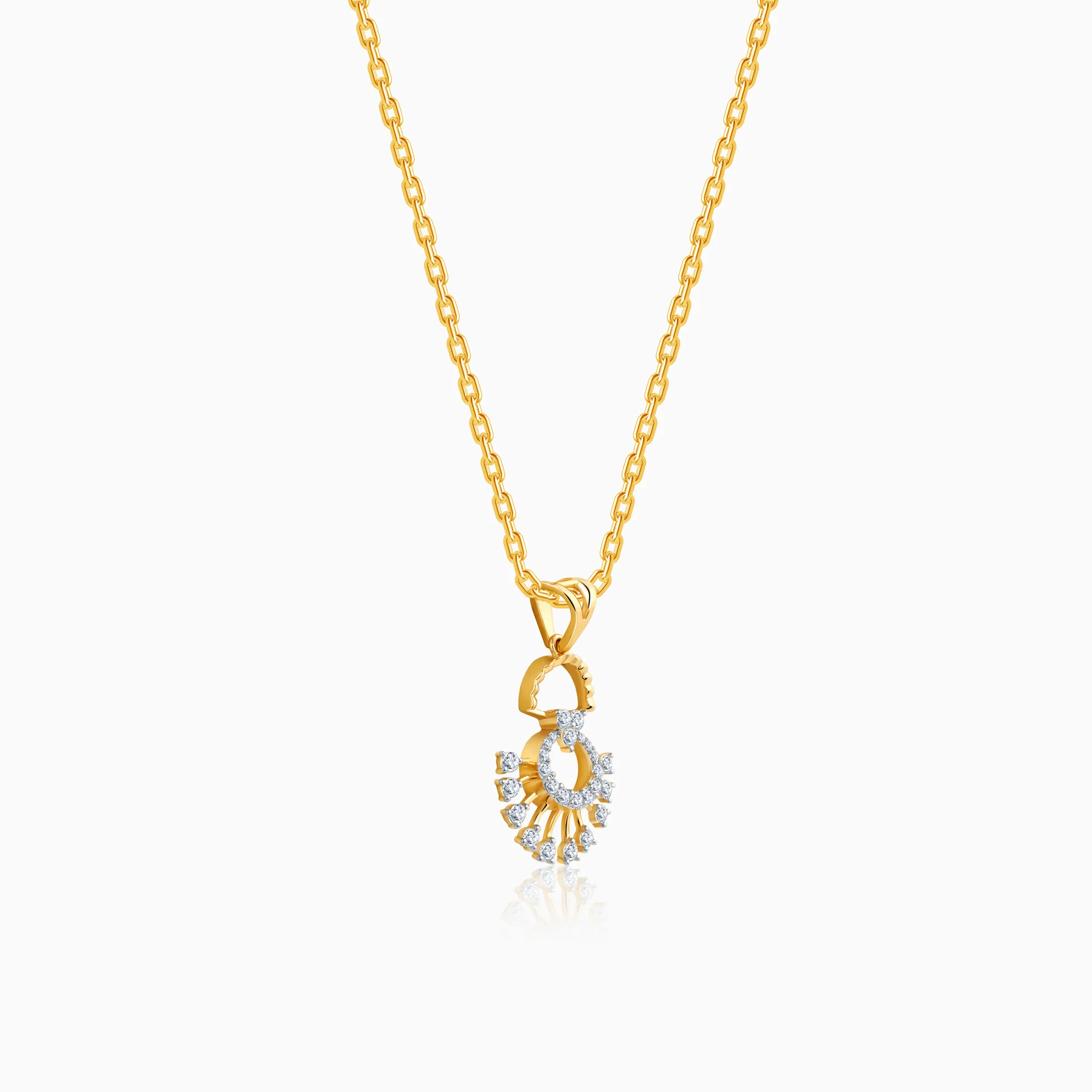 Gold Serene Moments Lab Grown Diamond Pendant - Image 4