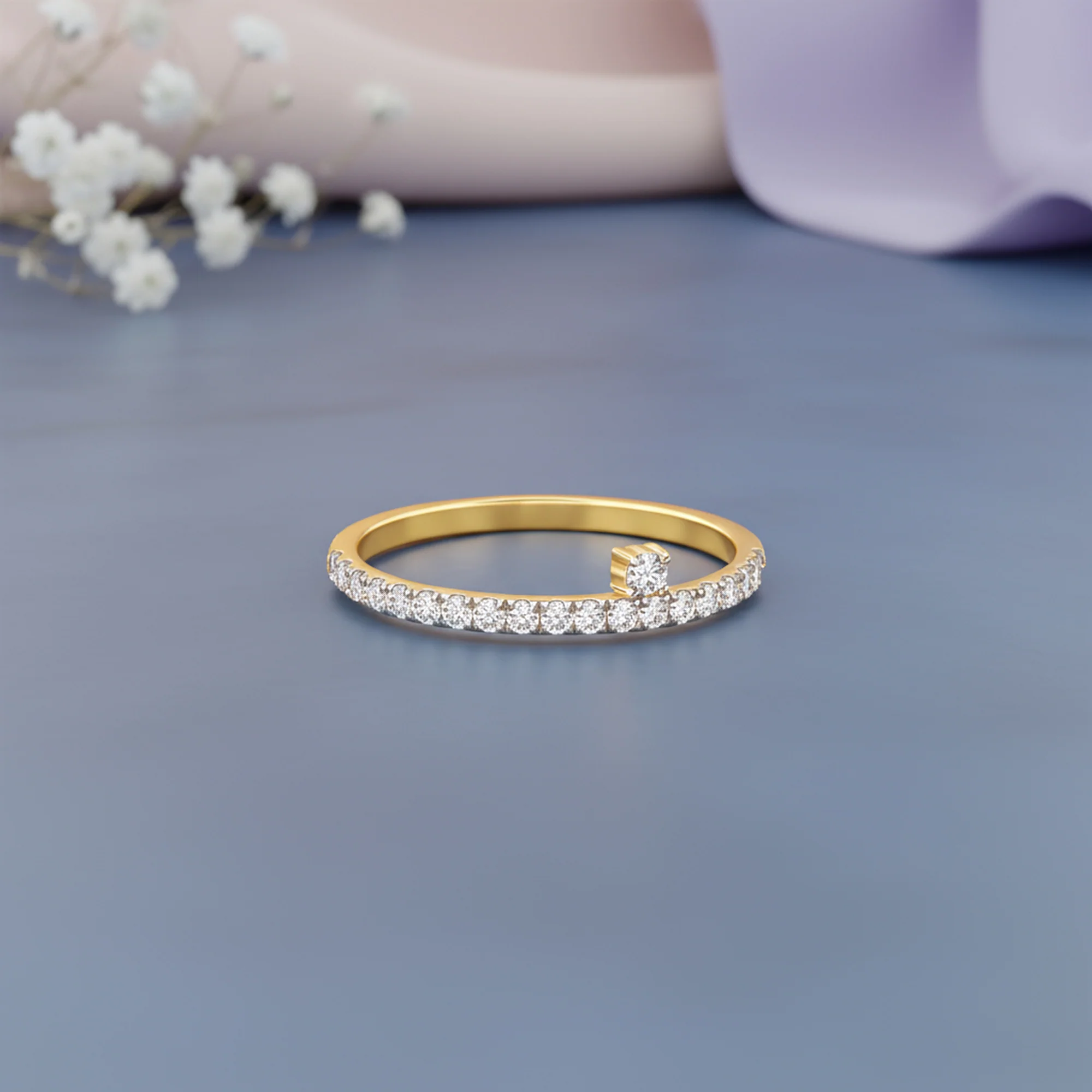 Gold Shine Lab Grown Diamond Ring - Image 2