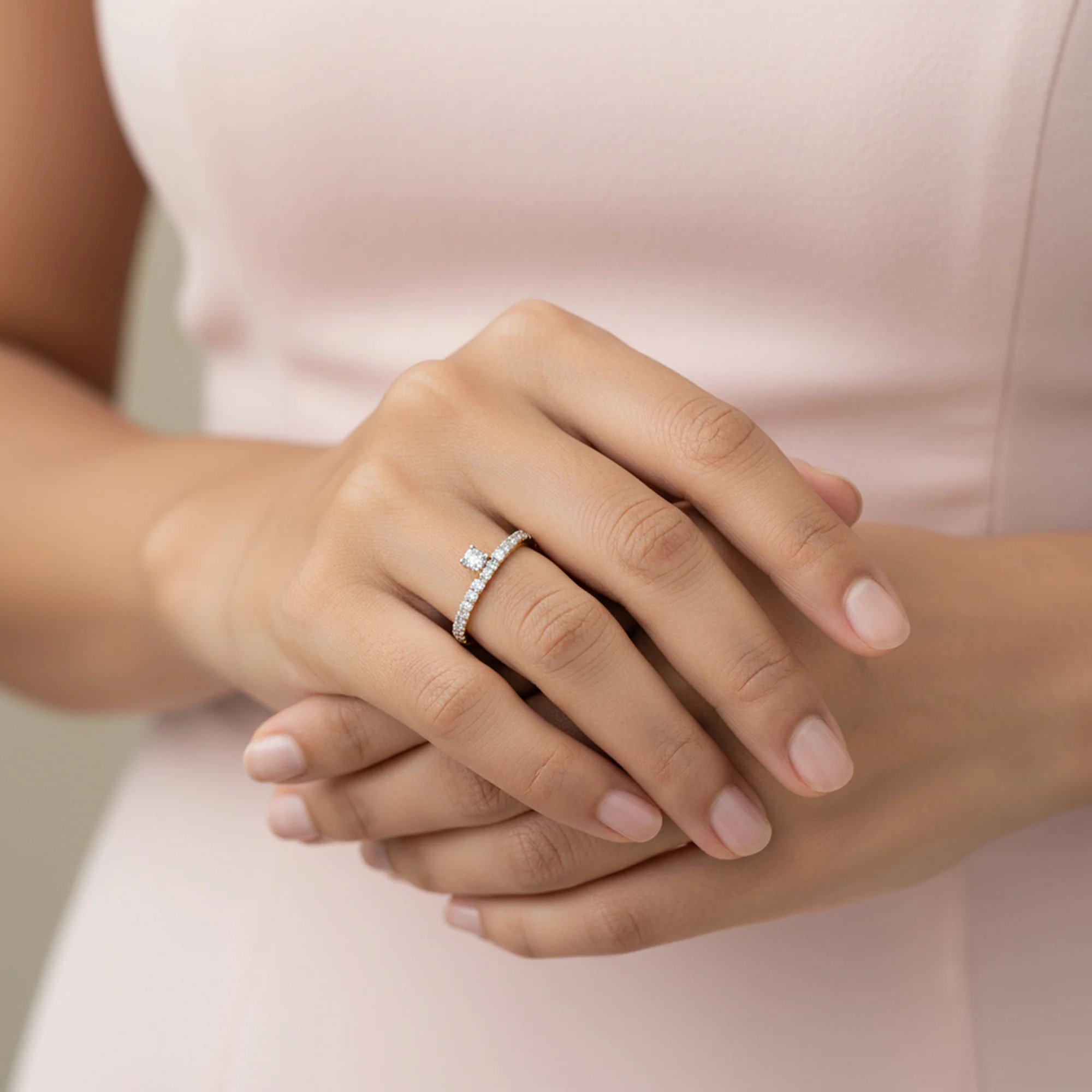 Gold Shine Lab Grown Diamond Ring - Image 3