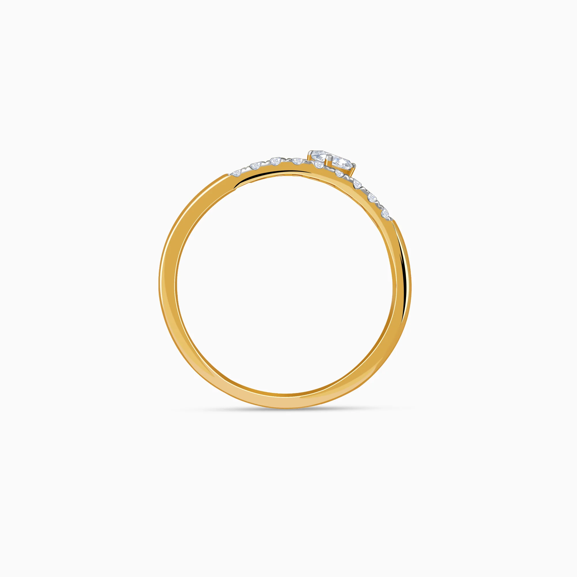 Gold Shine Love Lab Grown Diamond Ring - Image 5