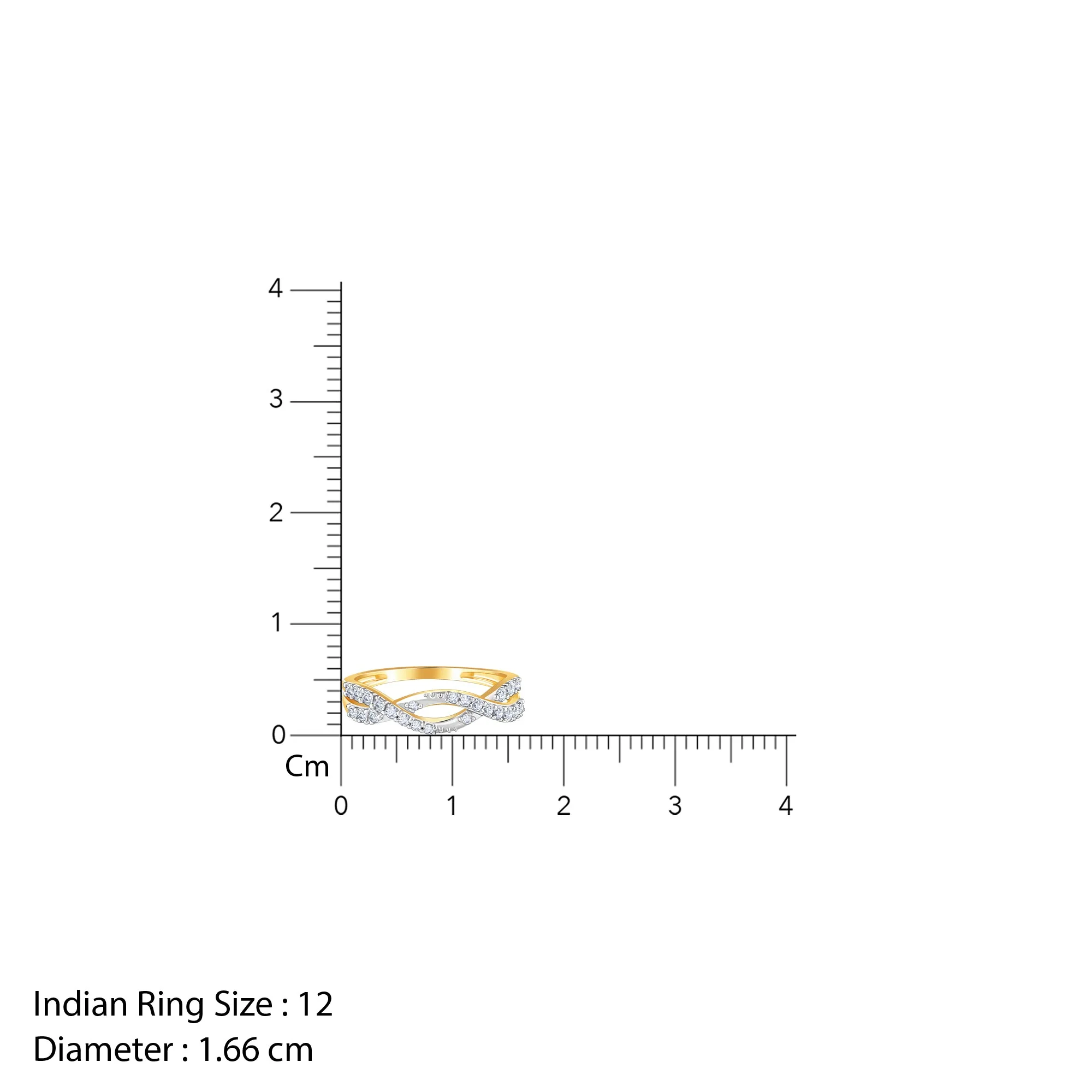 Gold Shining Twist Lab Grown Diamond Ring - Image 6