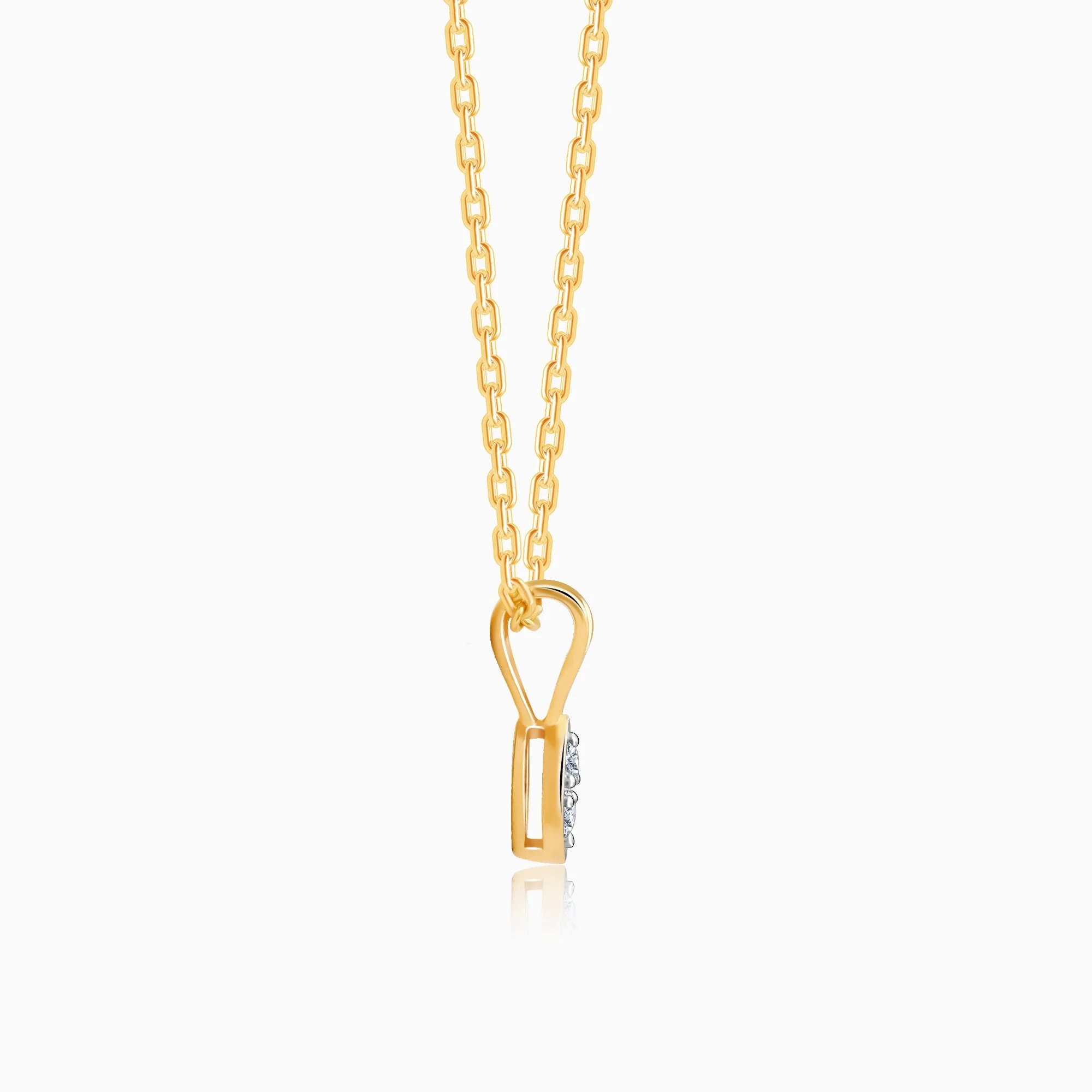 Gold Simply Diamond Pendant - Image 5