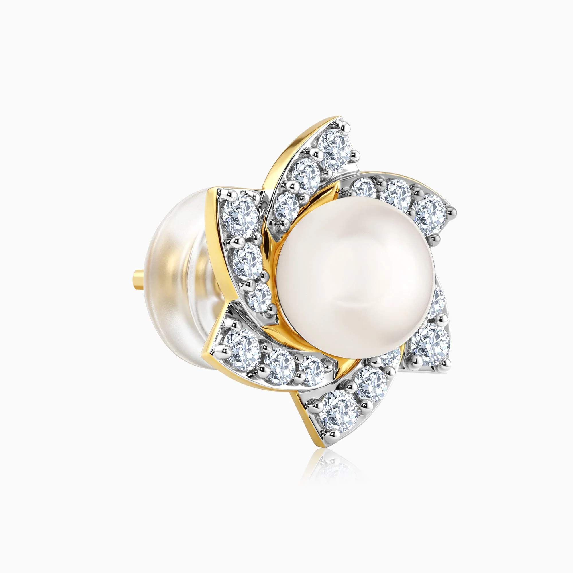 Gold Soft Centre Lab Grown Diamond Earrings - Image 4
