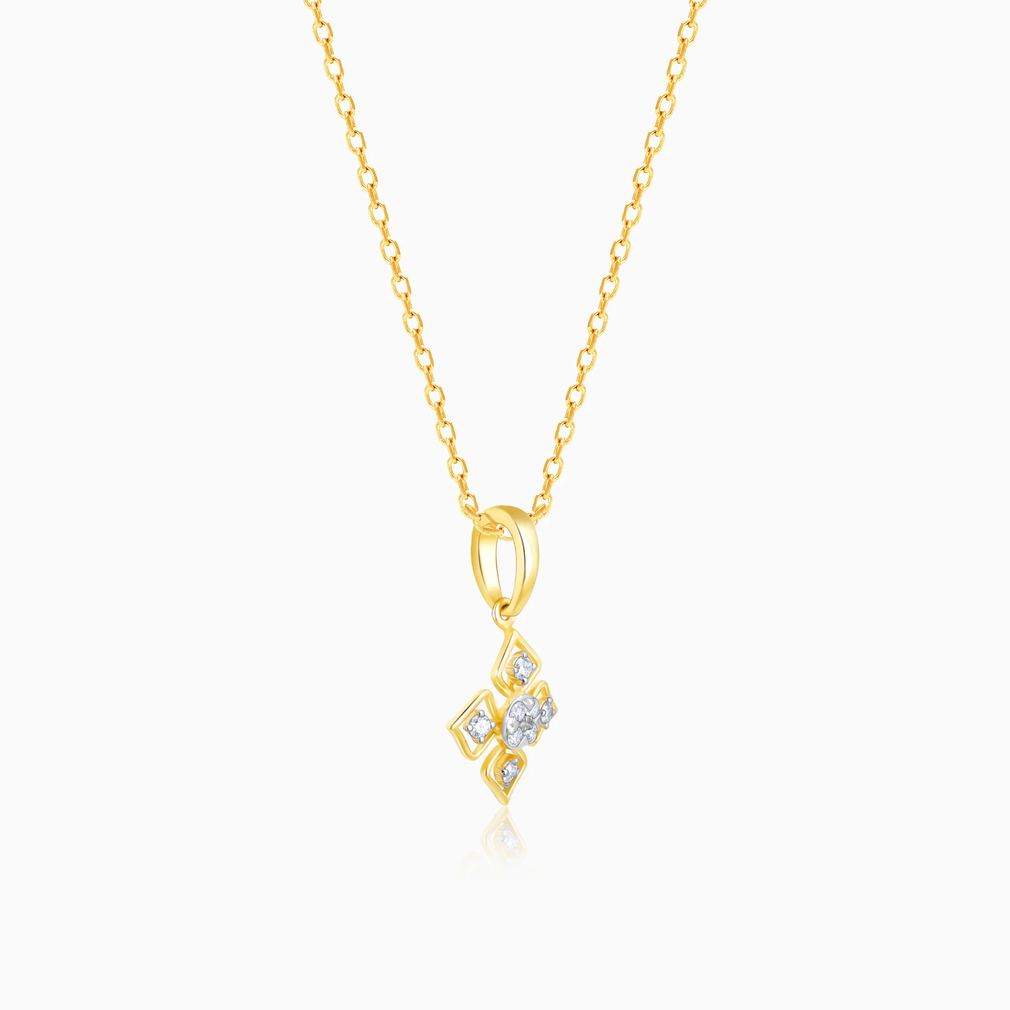Gold Dazzling Diamond Pendant - Image 5