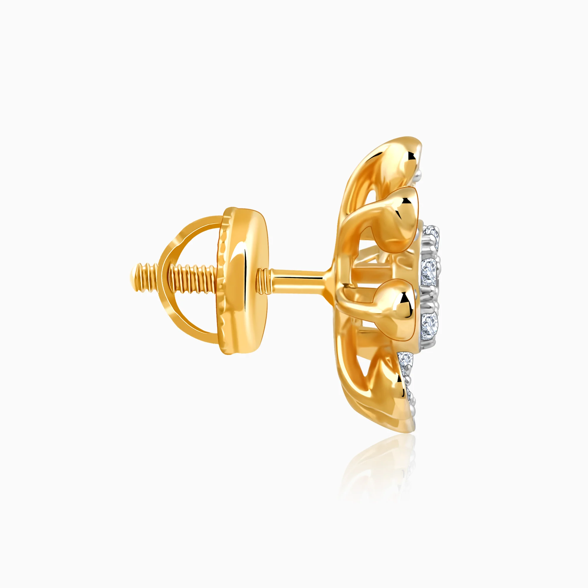 Gold Spring Beauty Lab Grown Diamond Earrings - Image 5