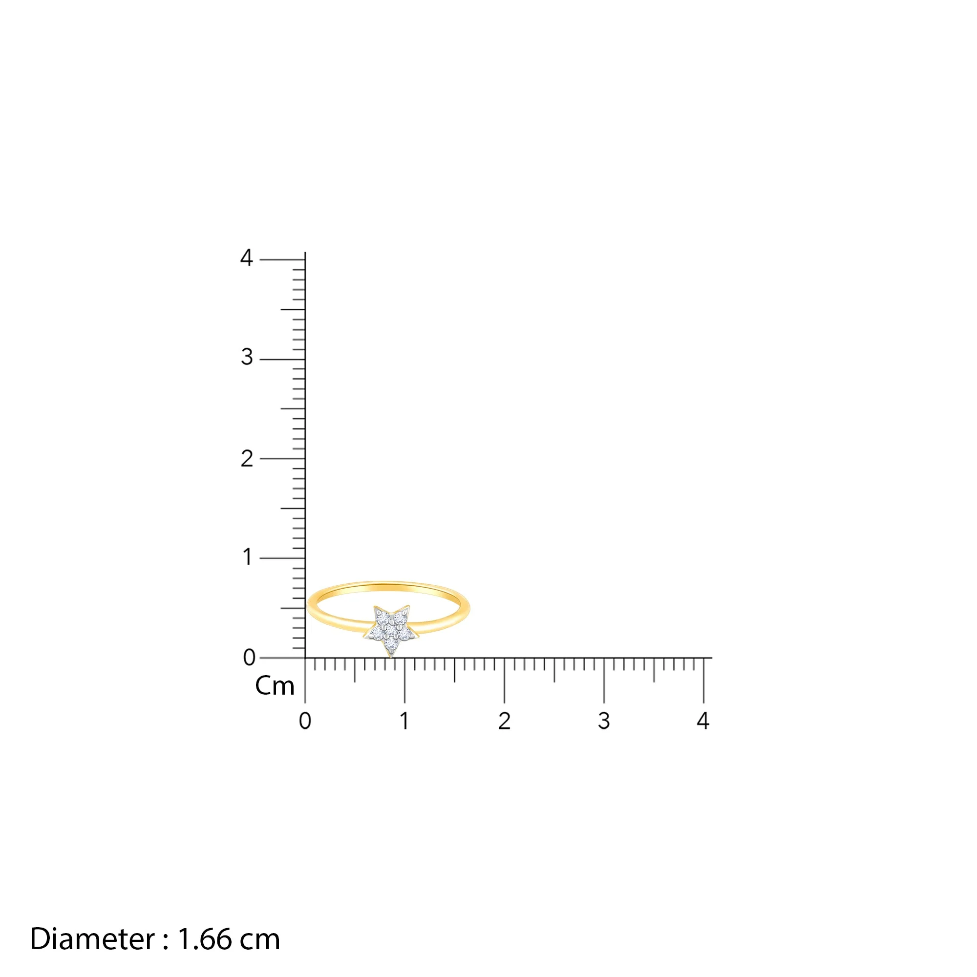 Gold Star Constellation Diamond Ring - Image 6