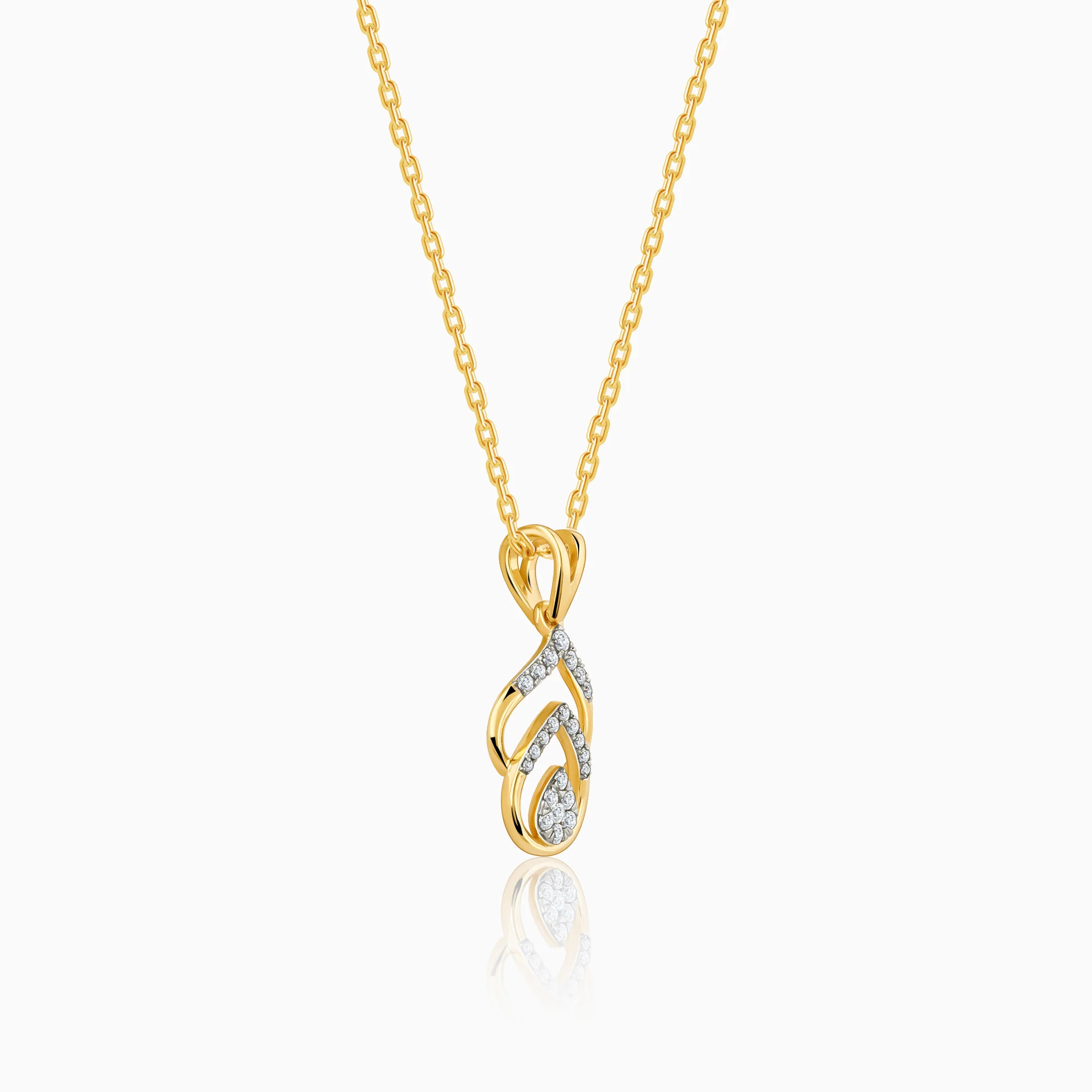 Gold Starry Whisper Diamond Pendant - Image 4